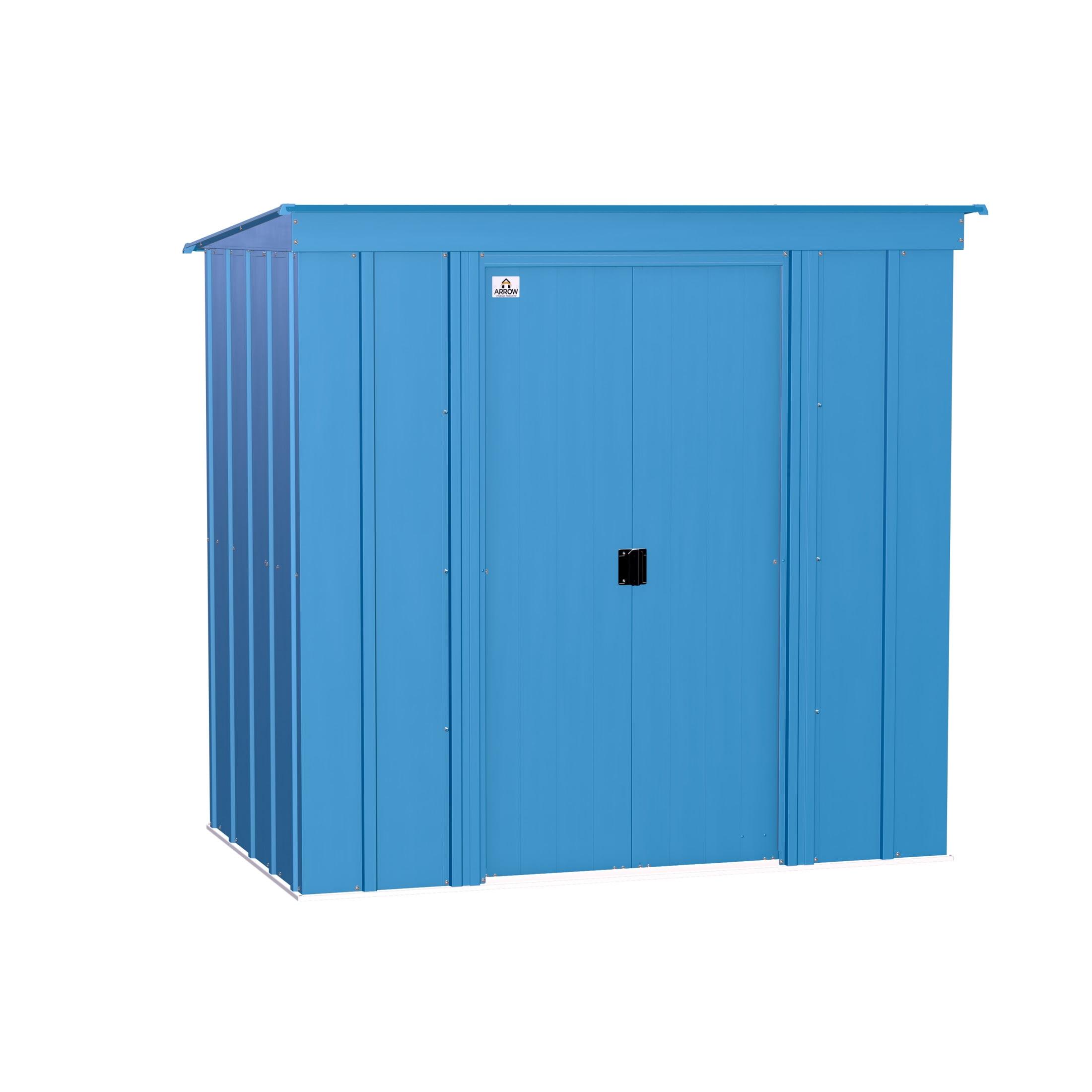 6 ft. W x 4 ft. D Steel Vertical Storage Shed
