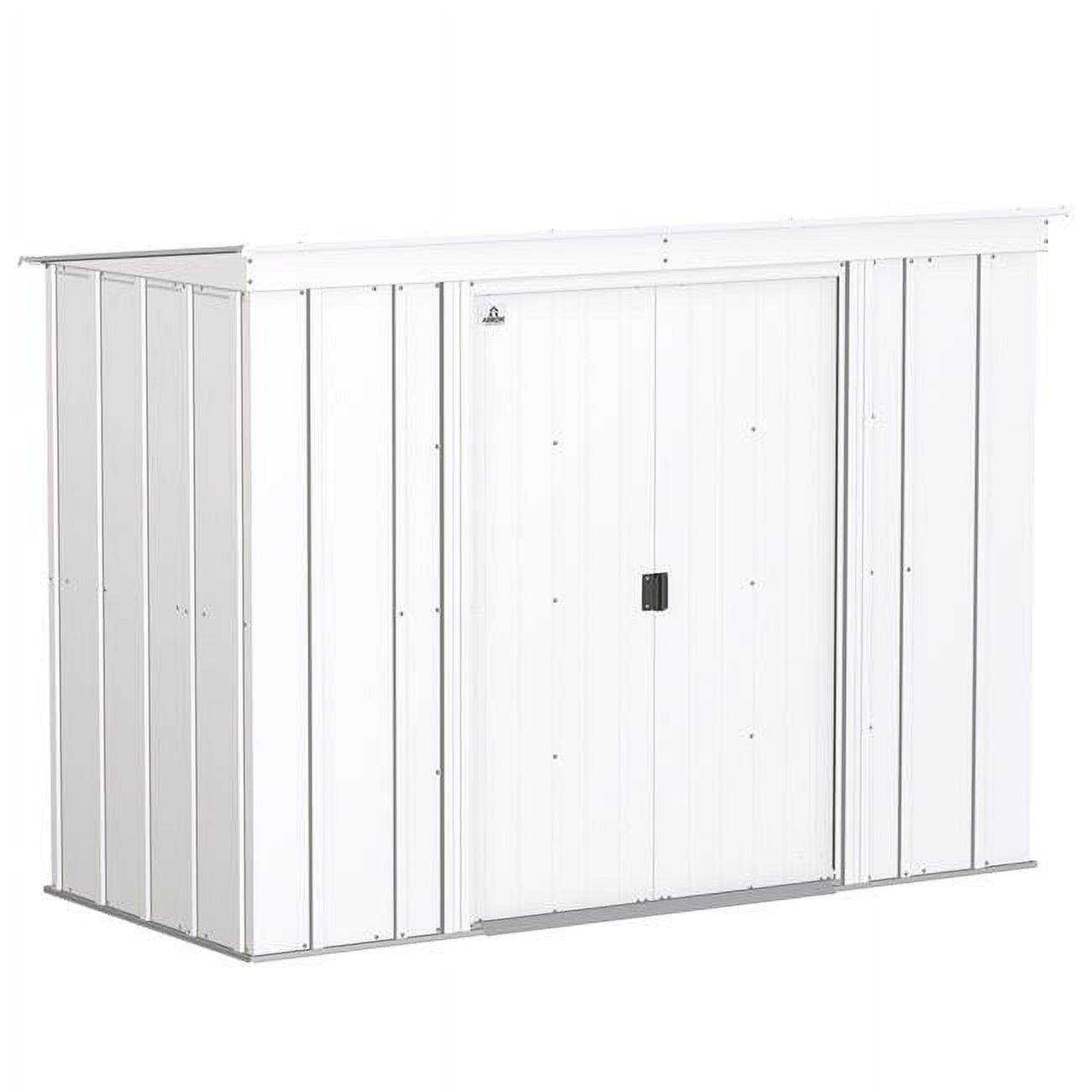 Arrow 8 ft. W x 4 ft. D Galvanized Steel Vertical Storage Shed