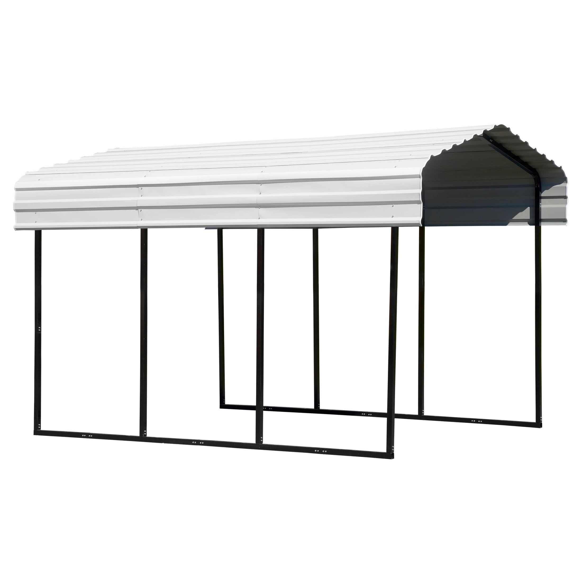 Arrow Arrow Galvanized Steel Carport, 10x15x9