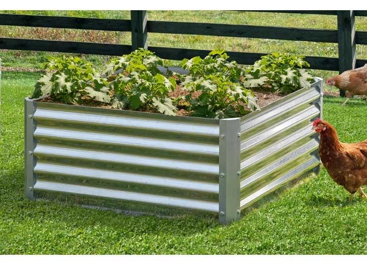 Galvanized Steel Raised Garden Bed 36x36x17