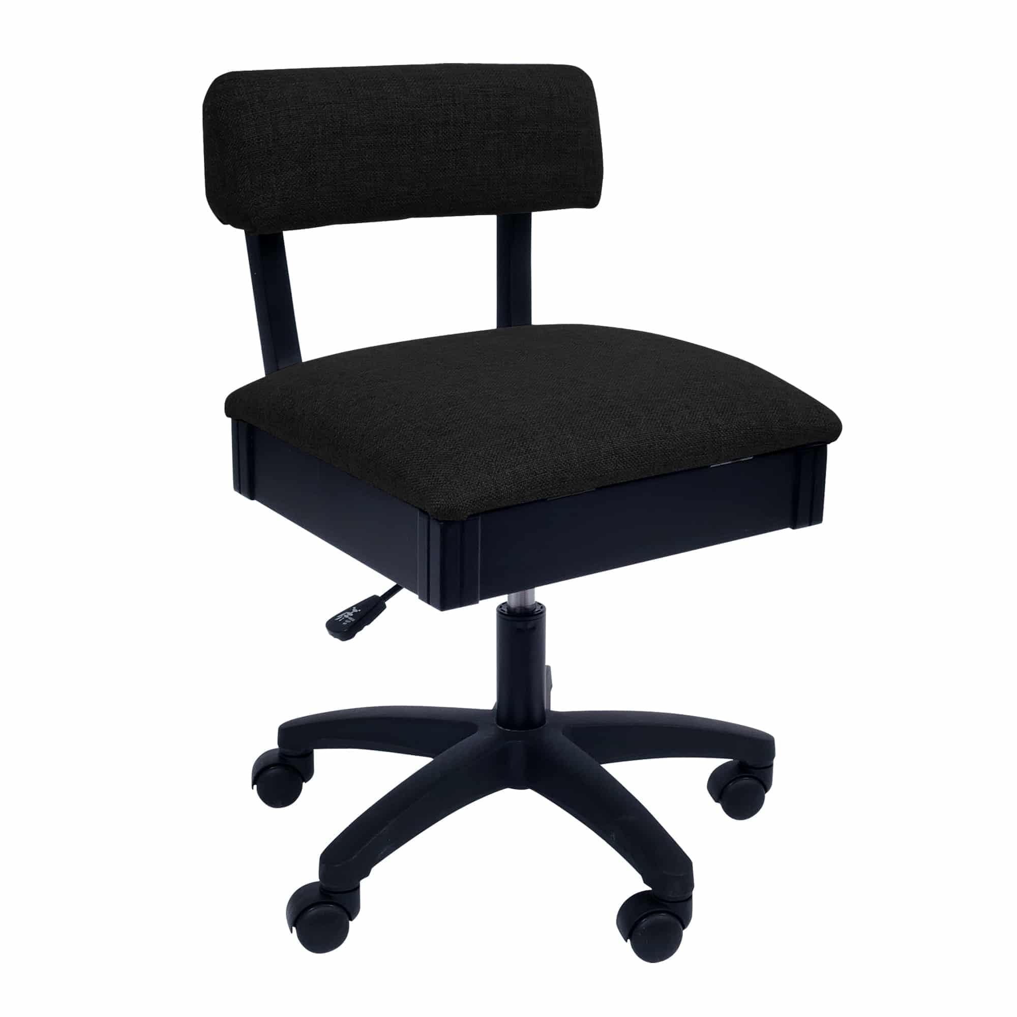 Arrow Sewing Adjustable Height Hydraulic Sewing Chair with Under Seat Storage by Arrow Classic Sewing Furniture