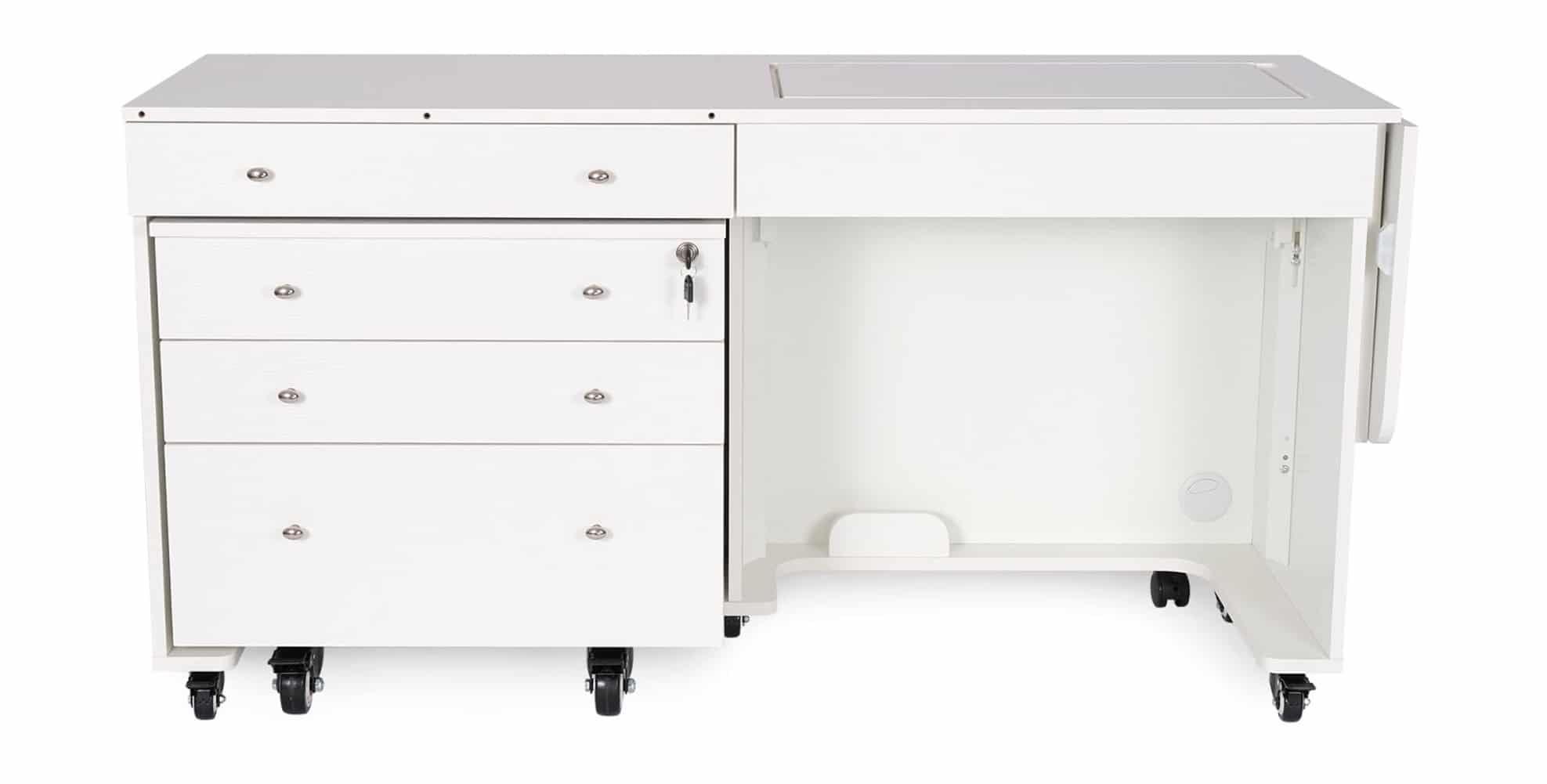Arrow Sewing Kangaroo & Joey Hydraulic Lift Sewing Cabinet and Storage Caddy Combo by Kangaroo Sewing Furniture