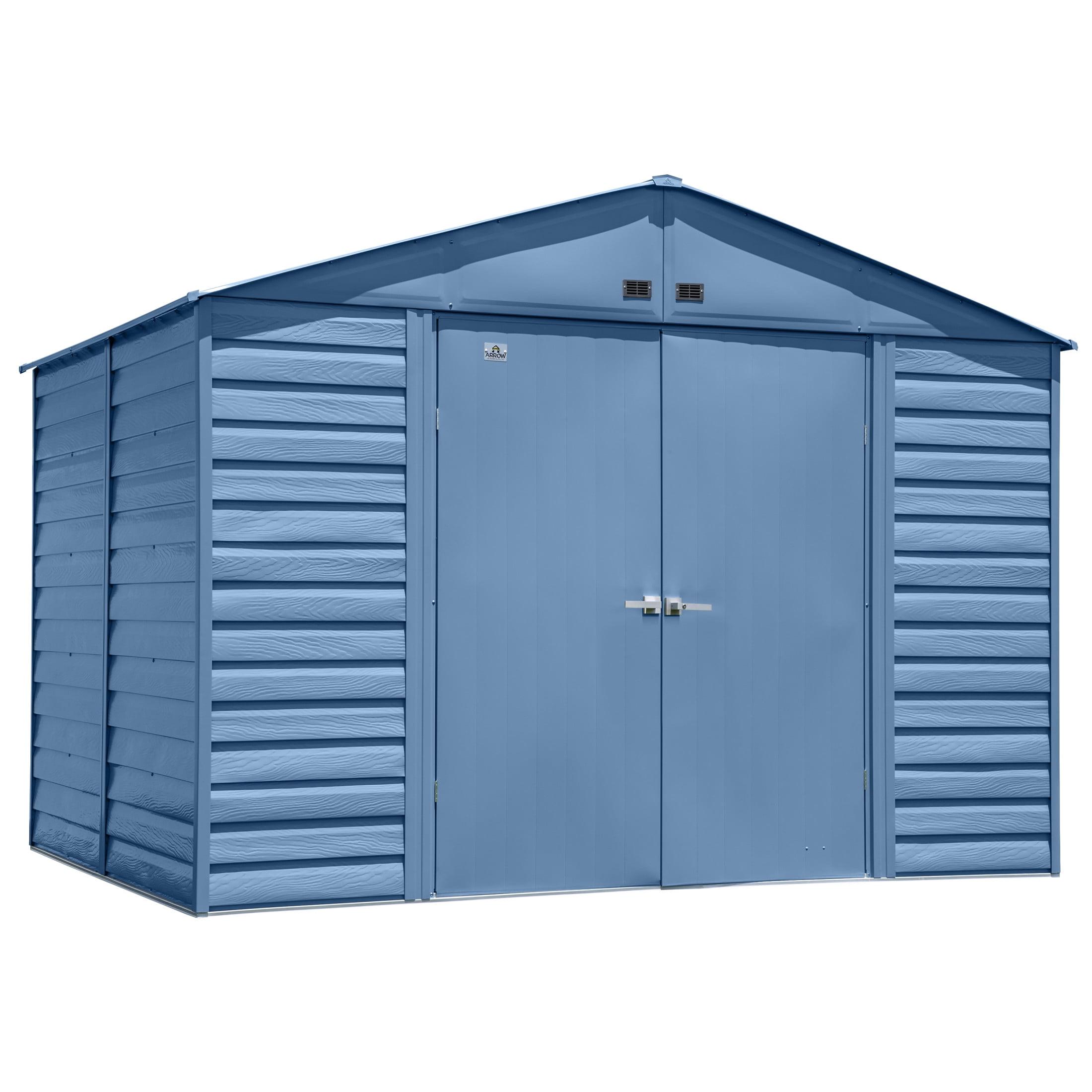 Arrow 10 ft. W x 12 ft. D Metal Storage Shed