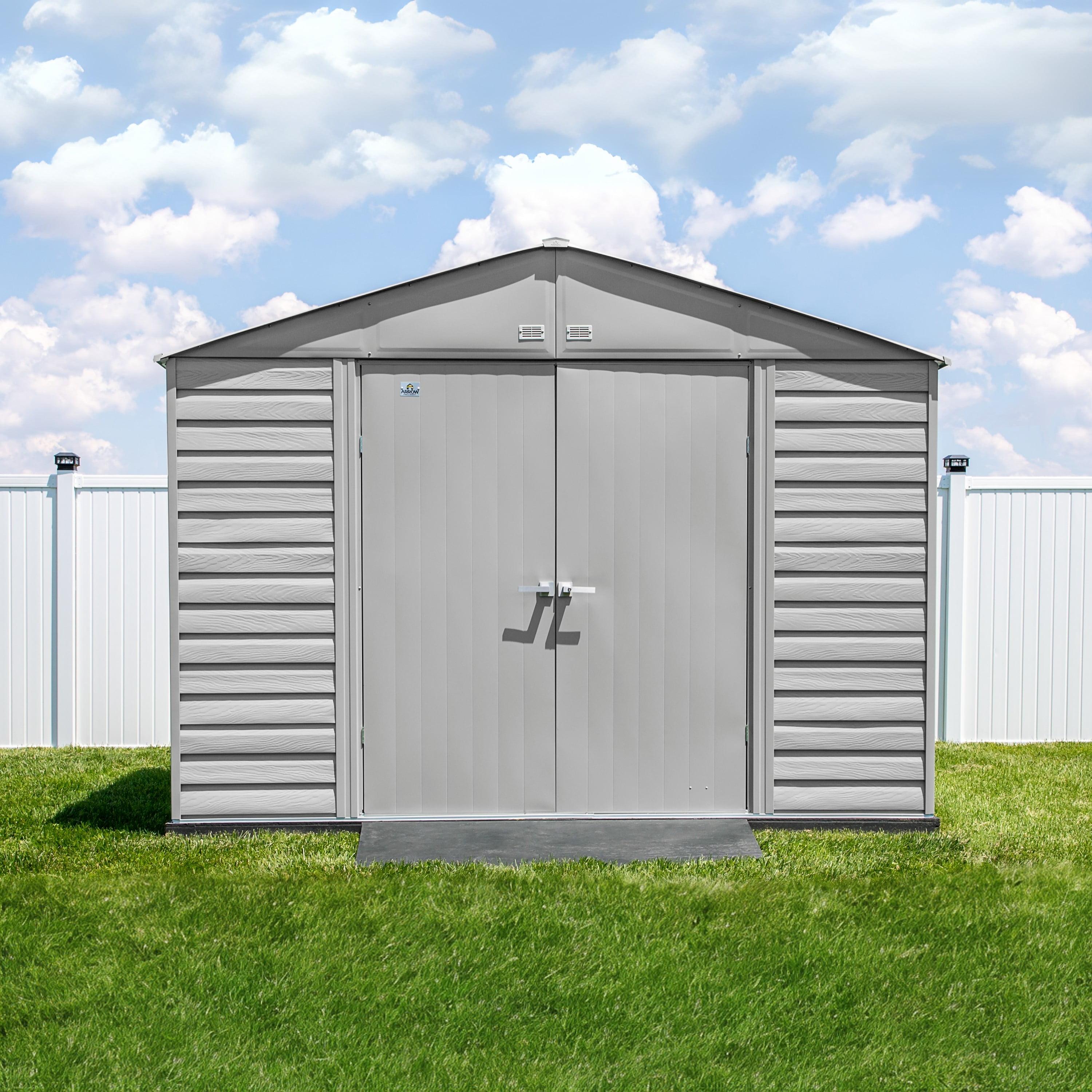 10 ft. W x 14 ft. D Steel Horizontal Storage Shed