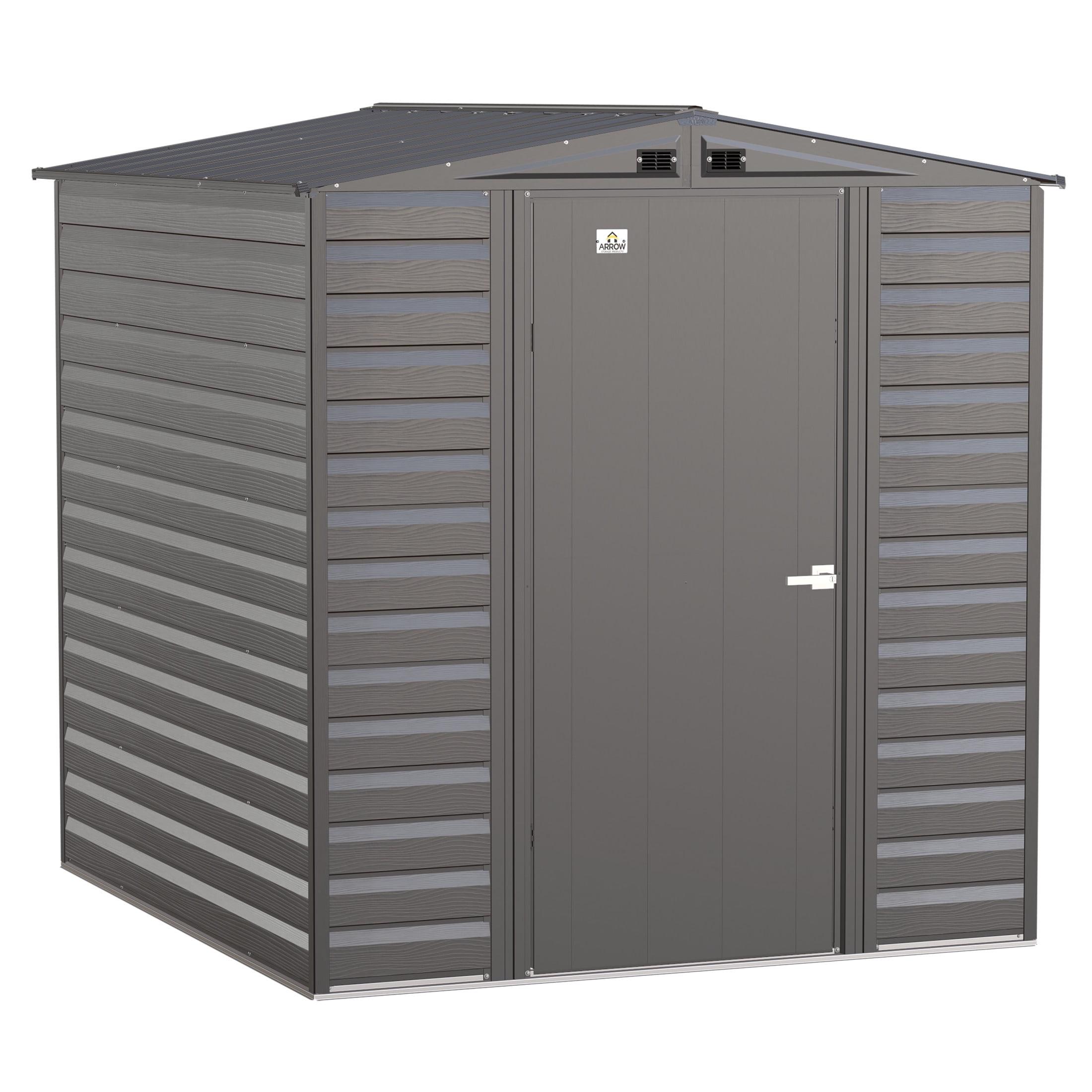 Arrow 6 ft. W x 7 ft. D Galvanized Steel	 Storage Shed