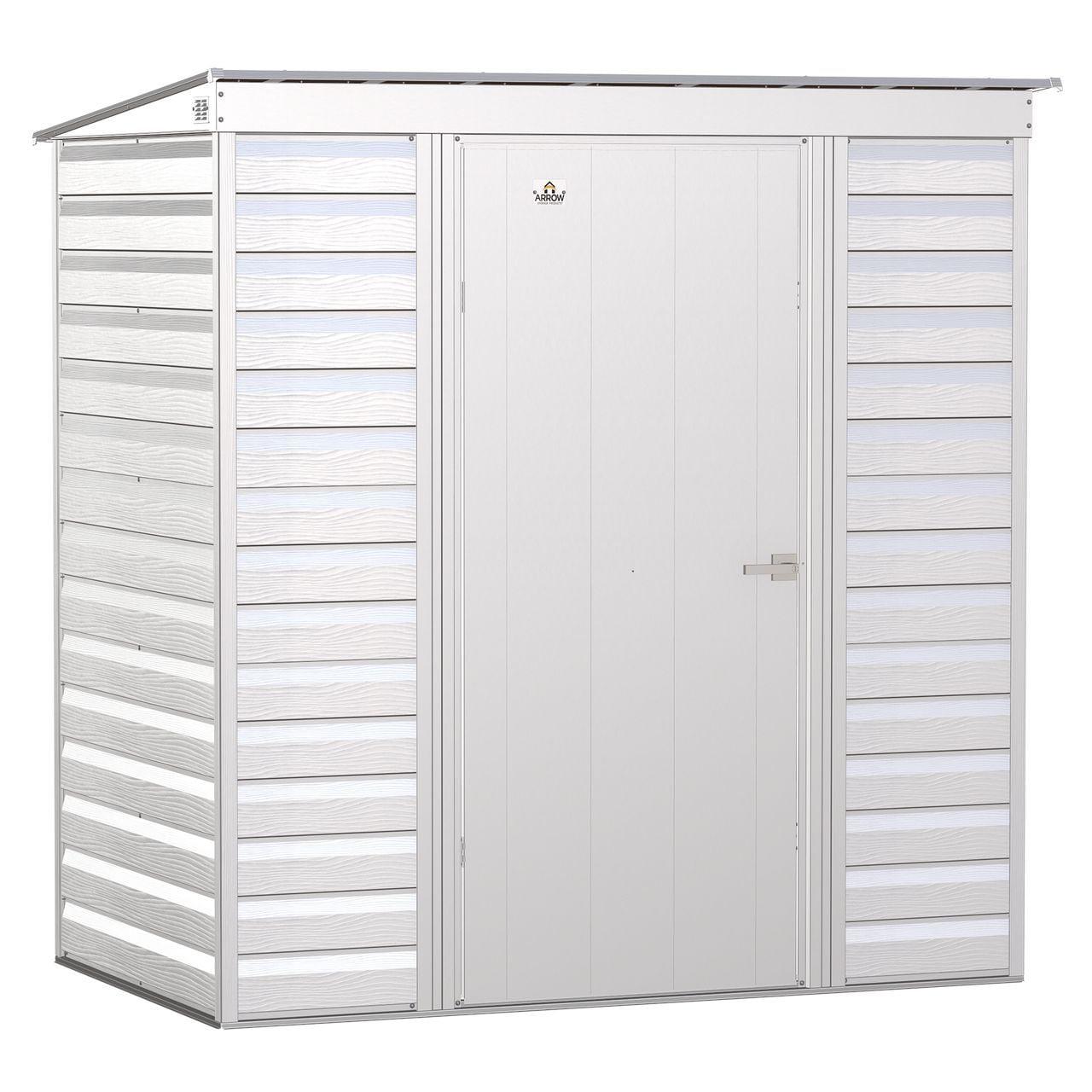 6 ft. W x 4 ft. D Steel Horizontal Storage Shed
