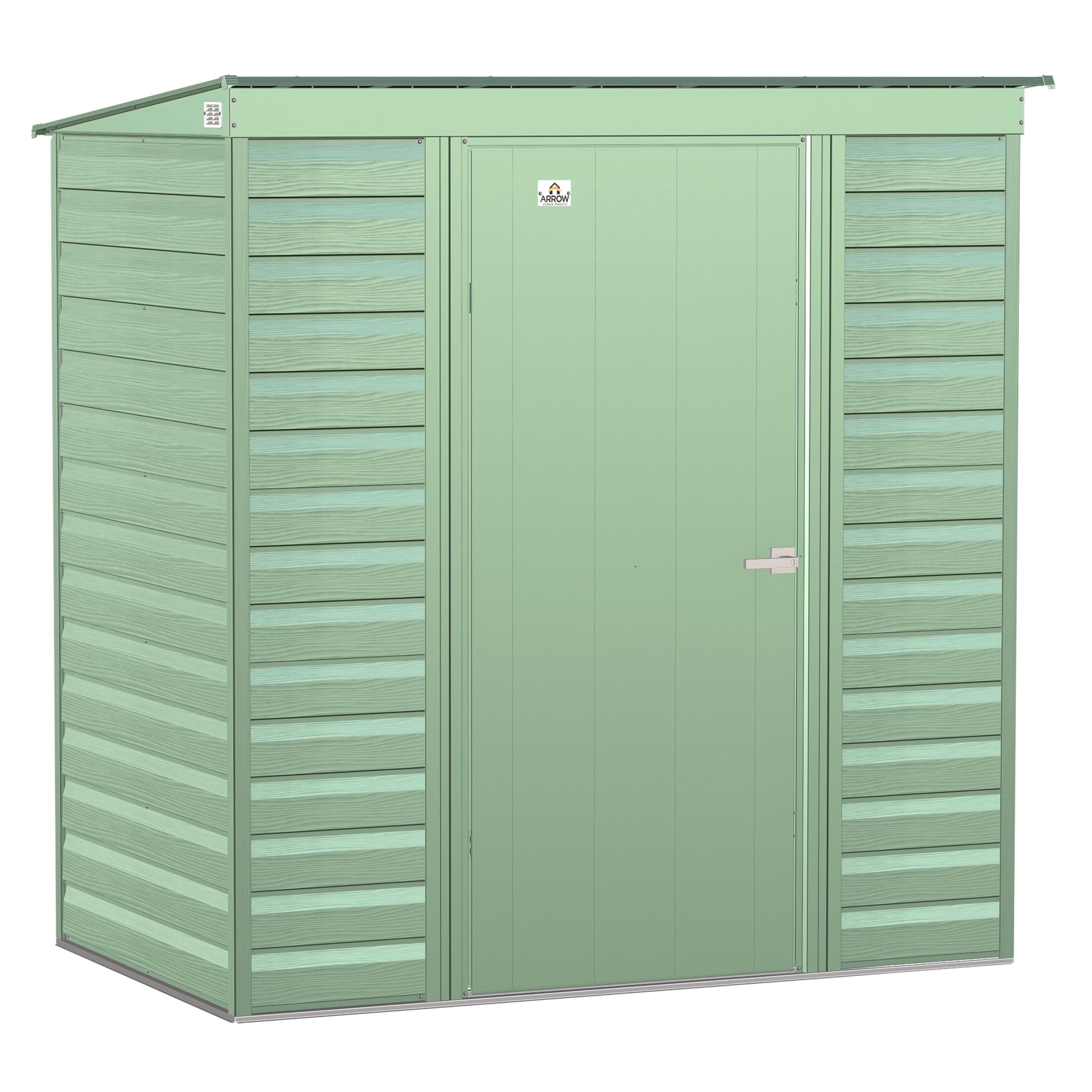 Arrow 6 ft. W x 4 ft. D Steel Horizontal Storage Shed