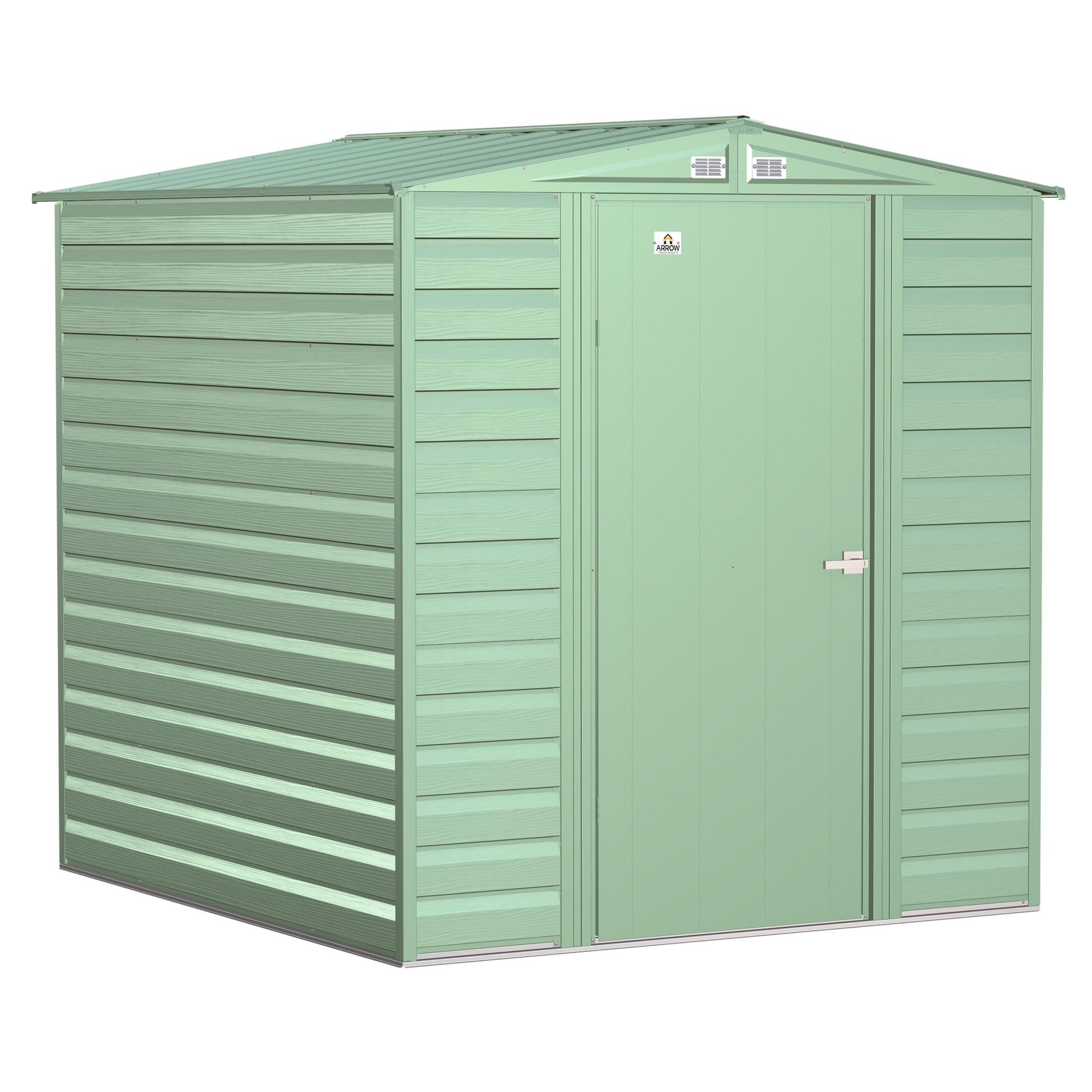 Arrow 6 ft. W x 7 ft. D Galvanized Steel	 Storage Shed