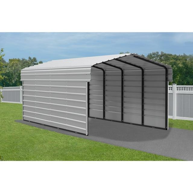 Arrow Arrow Steel Carport with 2 Side Wall Kits, 10X20X07