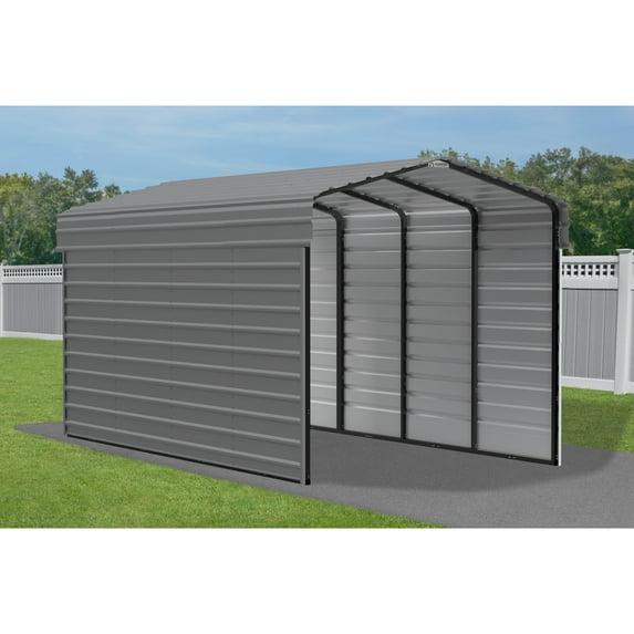 Arrow Arrow Steel Carport with 2 Side Wall Kits, 10x20x09