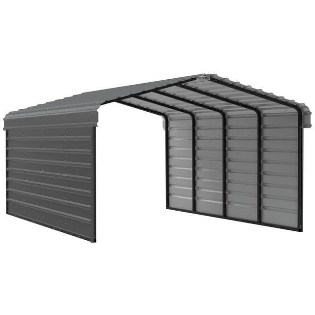 Arrow Arrow Steel Carport with 2 Side Wall Kits, 12x20x07
