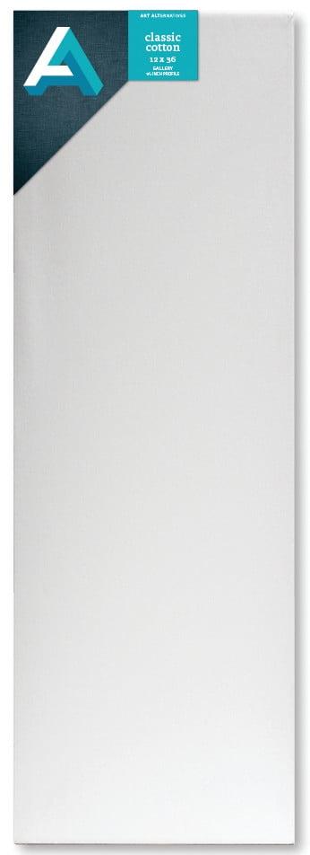 Art Alternatives Gallery Canvas,White,12x36