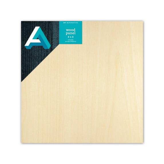 Art Alternatives Classic Wood Panel, Studio, .75" Profile, 8" x 8"