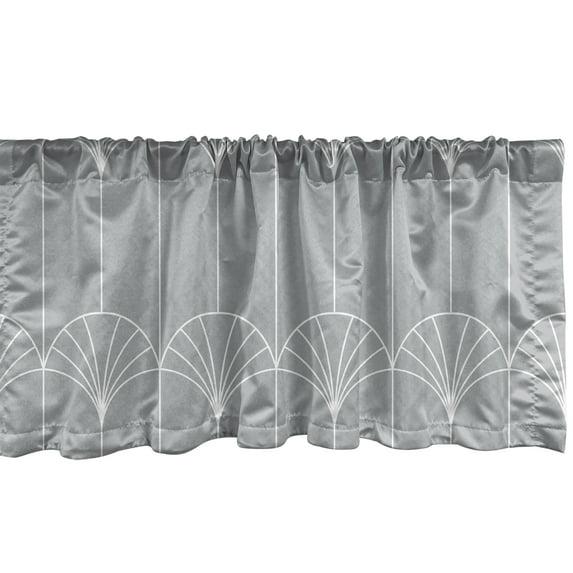 Ambesonne Geometric Tailored 54'' W Window Valance