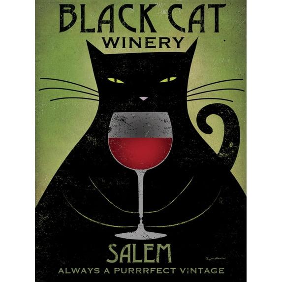 Trademark Fine Art -Ryan Fowler 'Black Cat Winery Salem' Canvas Art - 32''x24''