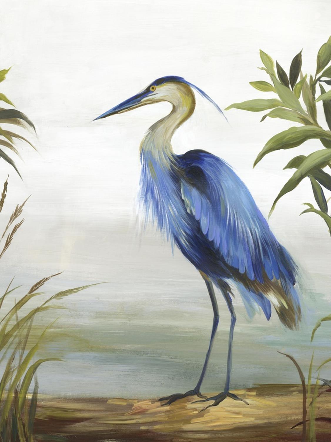 Amanti Art Blue Heron by Aimee Wilson Framed Canvas Wall Art