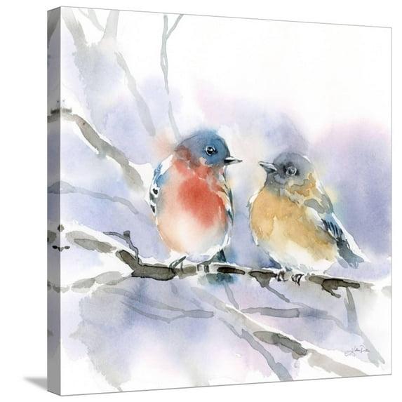 Art.com Bluebird Pair Stretched Canvas Print Wall Art by Katrina Pete, 24" x 24"
