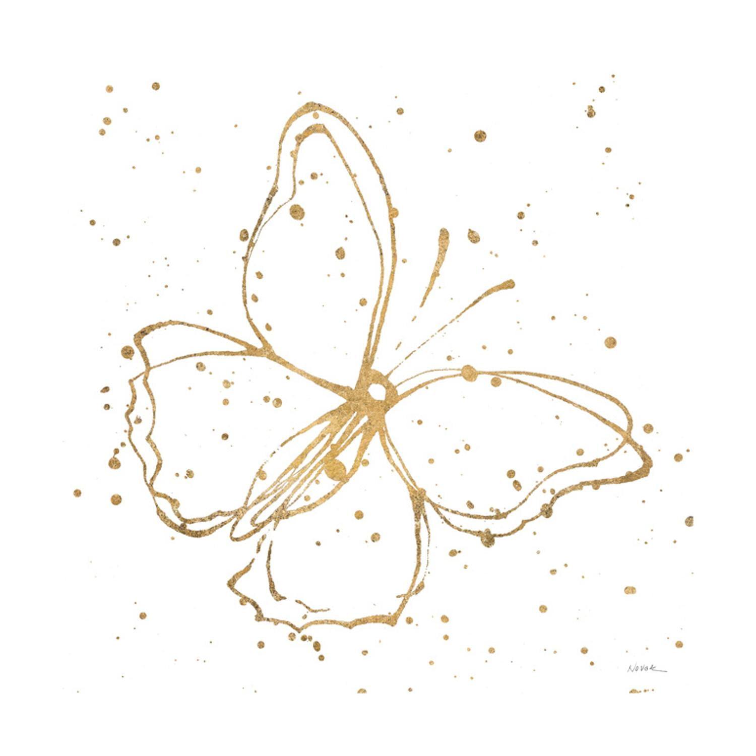 Trademark Fine Art Shirley Novak " Golden Wings I " by Shirley Novak