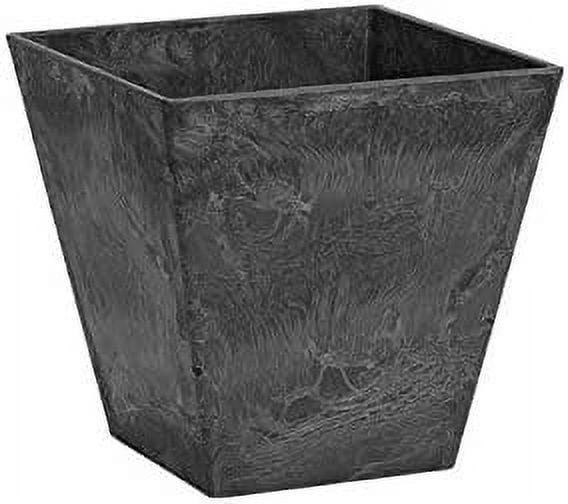 Ella Modern Black Square Self-Watering Planter 10"