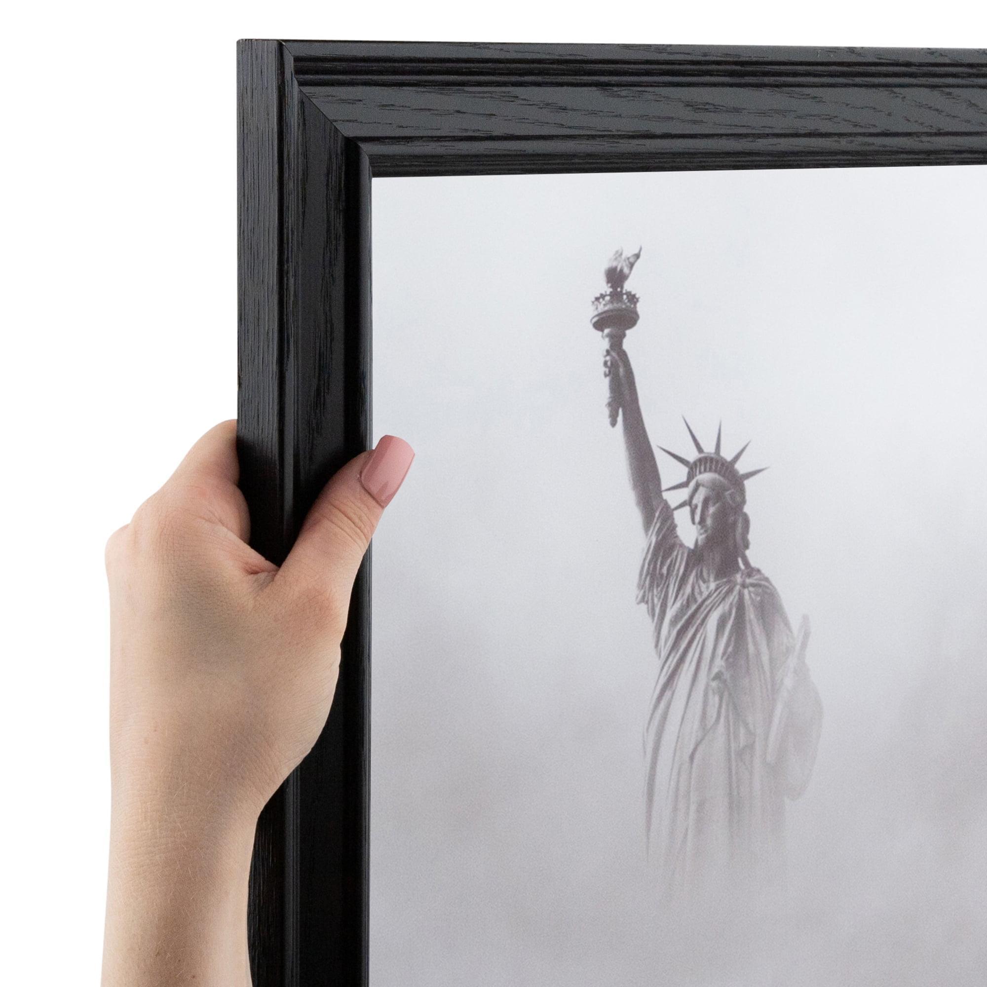 ArtToFrames 10" x 20" Black Picture Frame, 10x20 inch Black Wood Poster Frame (WOM-4386), 1 Pack