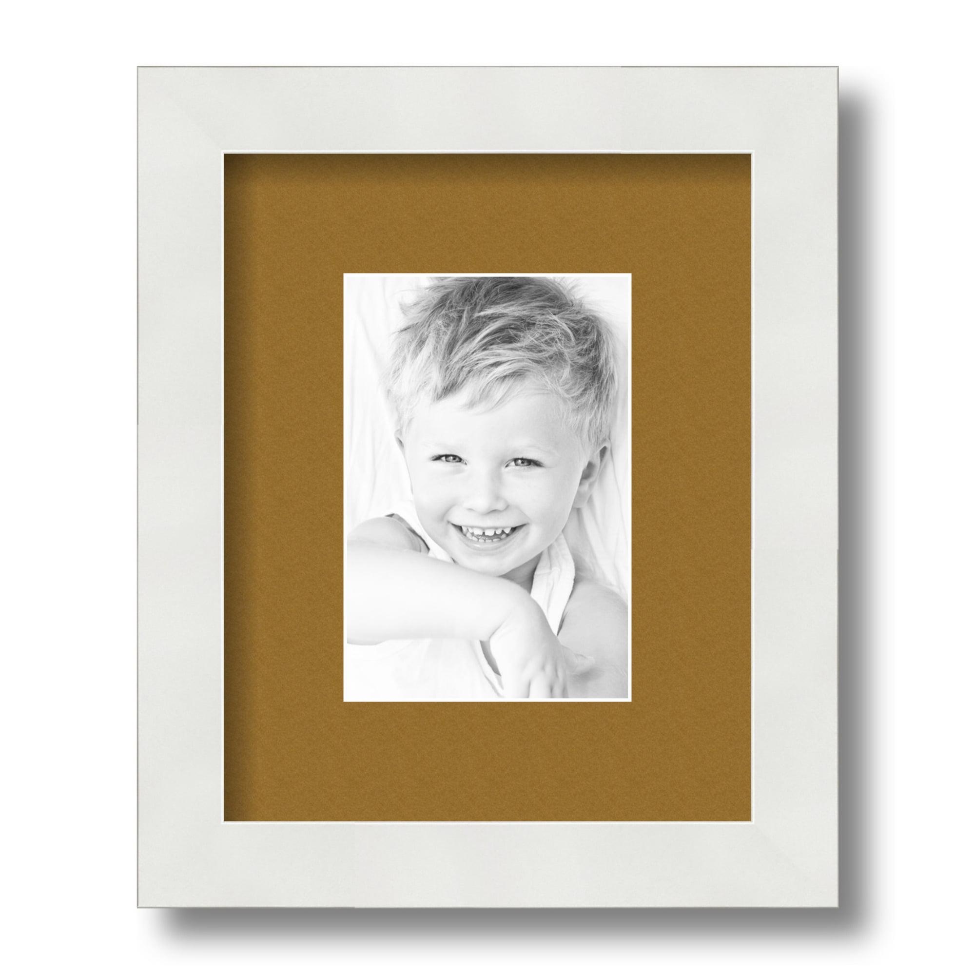 Wood Matte Picture Frame with Mat