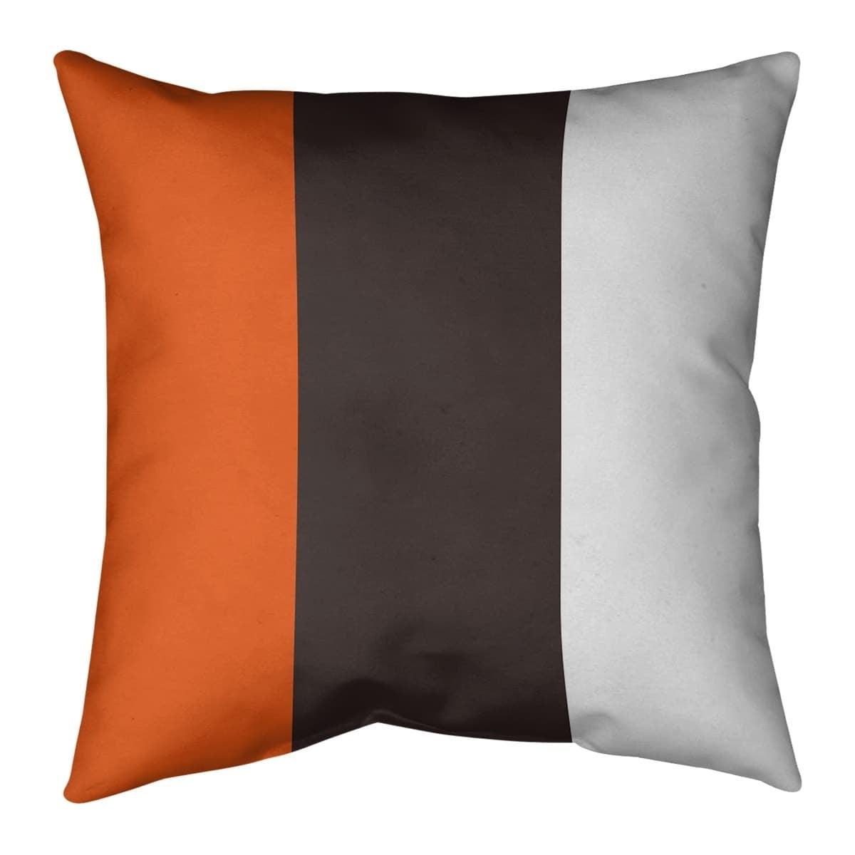 Striped Reversible Throw Pillow