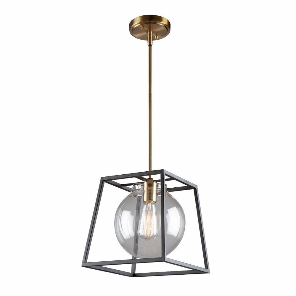 Artcraft Lighting Bridgetown 1 - Light Pendant in Black/Harvest Brass