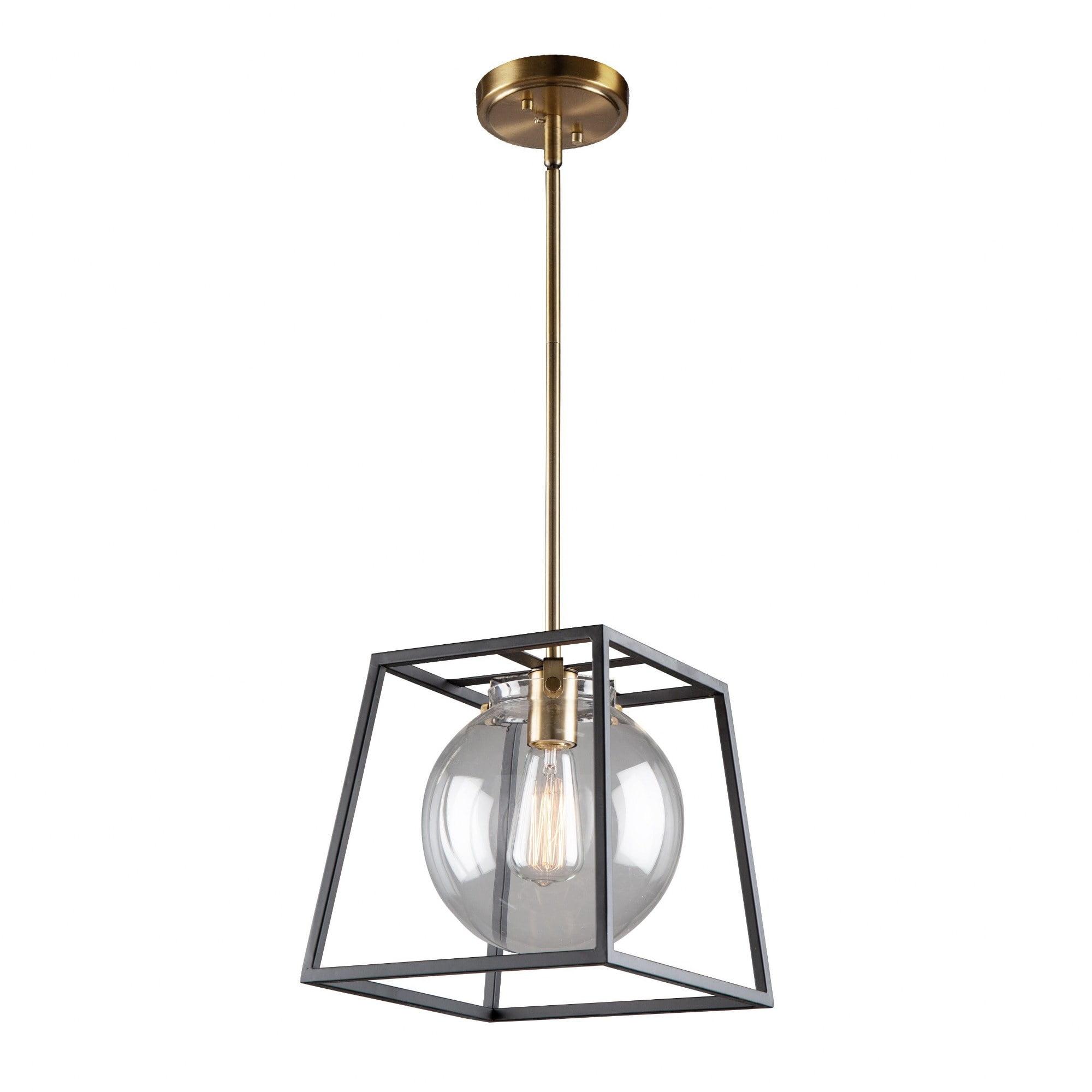 Artcraft Lighting Bridgetown 1 - Light Pendant in Black/Harvest Brass