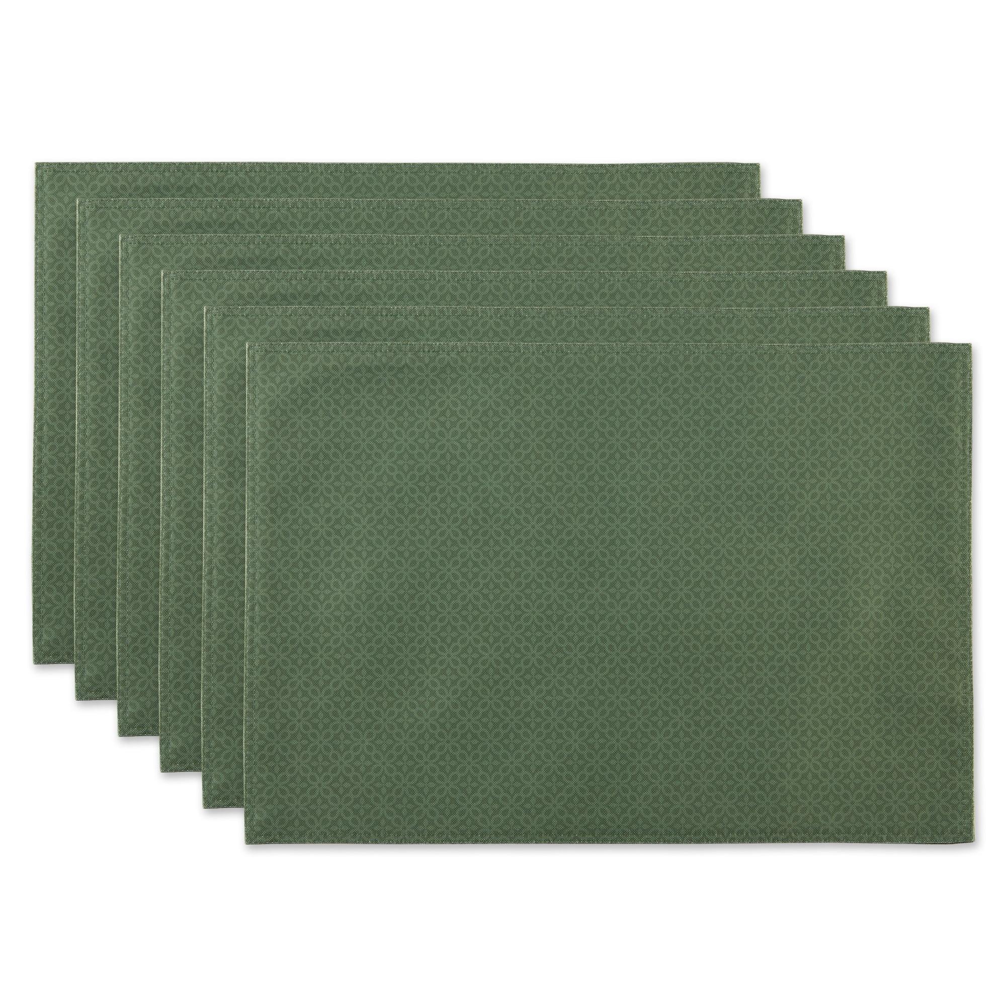 Artichoke Tonal Lattice Print Outdoor Placemat (Set of 6)