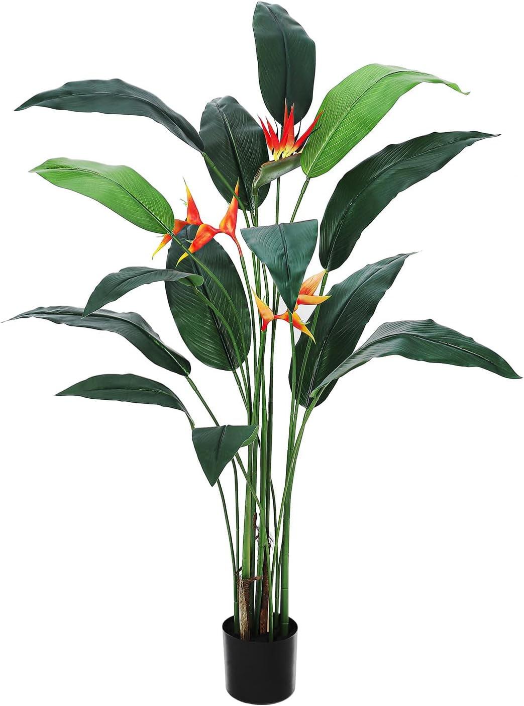 Artificial Bird of Paradise Plant 6FT(72in) Fake Palm Tree