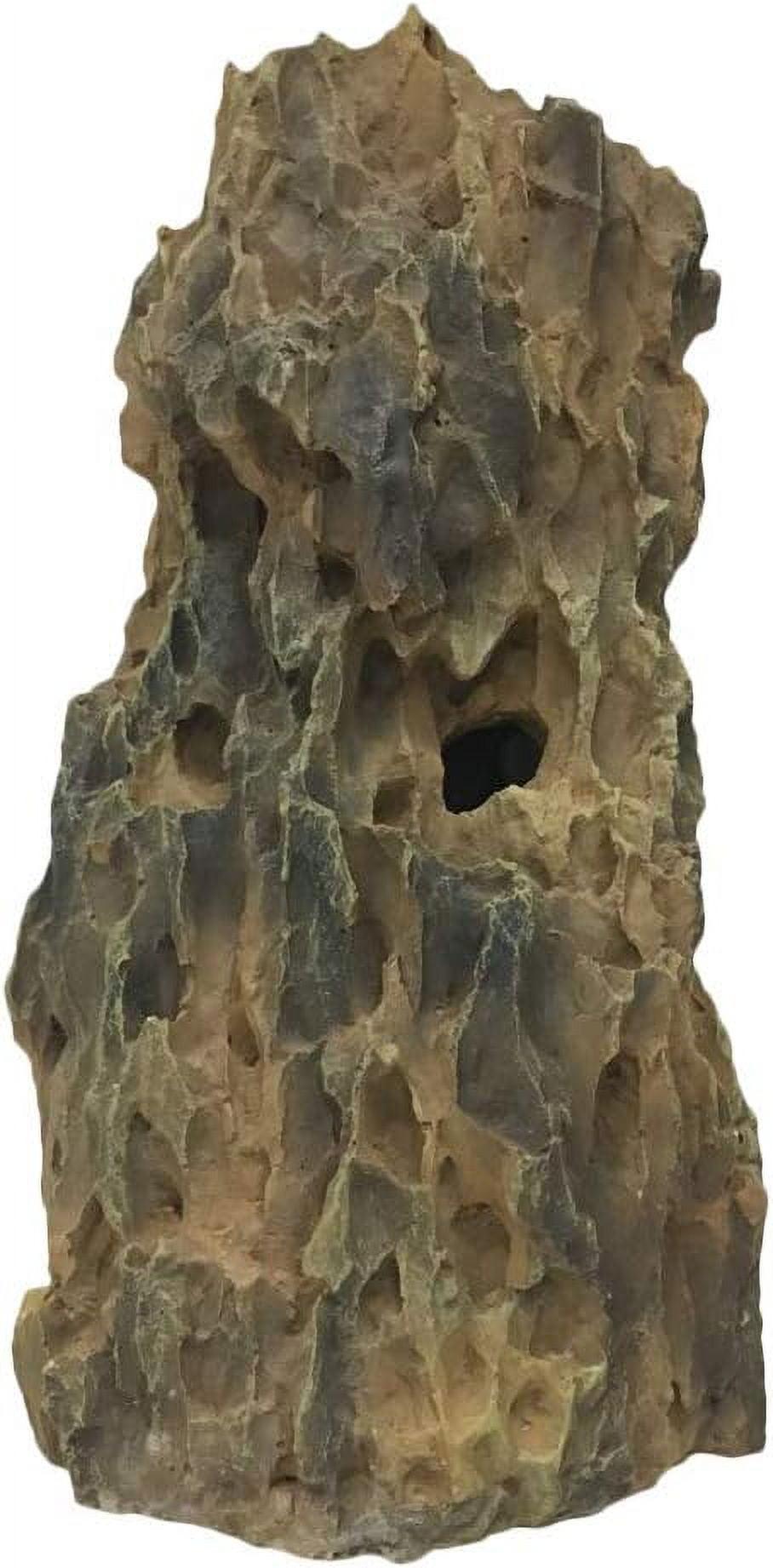 Artificial Dragon Stone Rock Formation, 12 Inches Tall, Aquarium Fish Ornament | Aquascape Large Resin Boulders Fish s, Reptile & Aquatic Habitat Safe