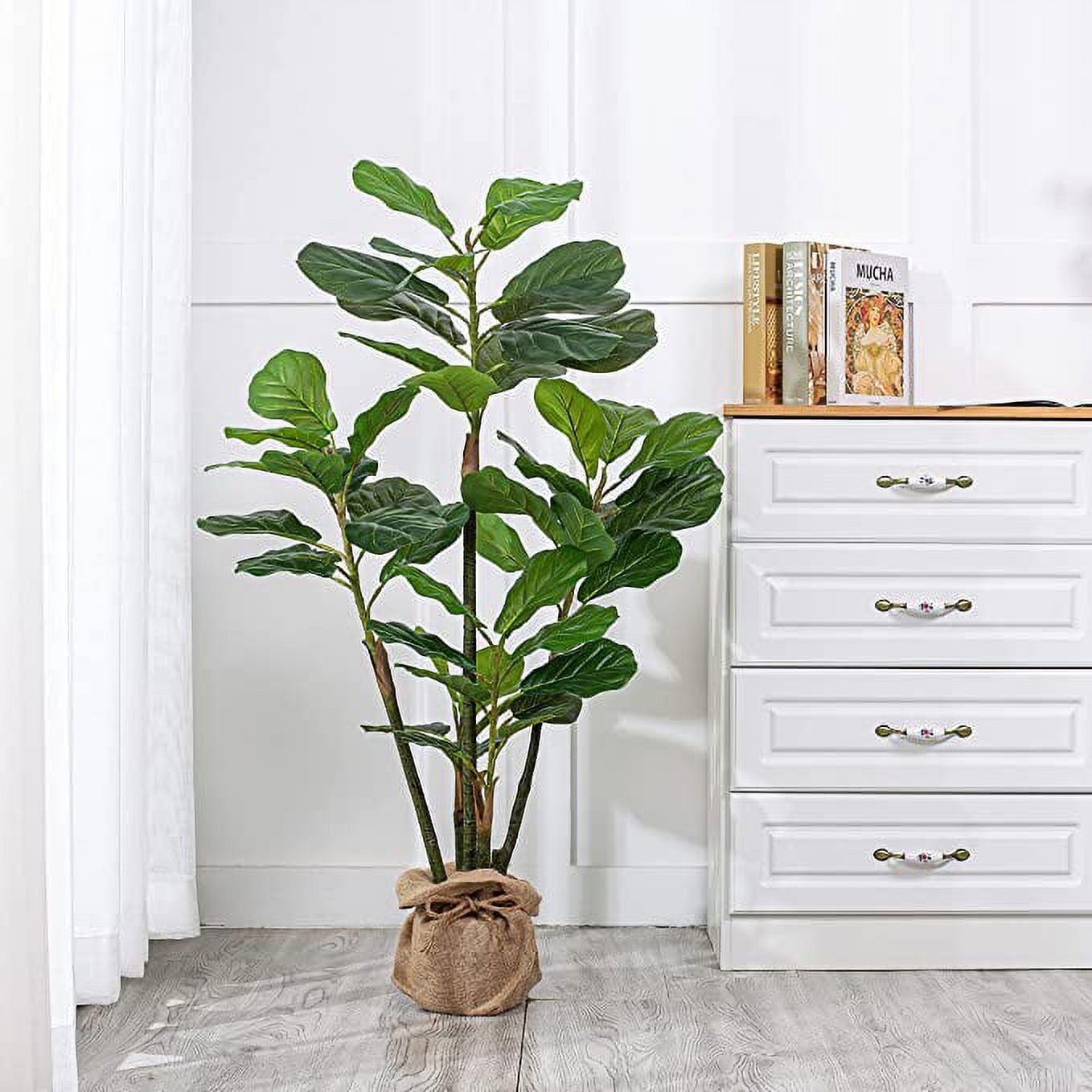 Artificial Fiddle Leaf Fig Plant in Planter (Set of 2)