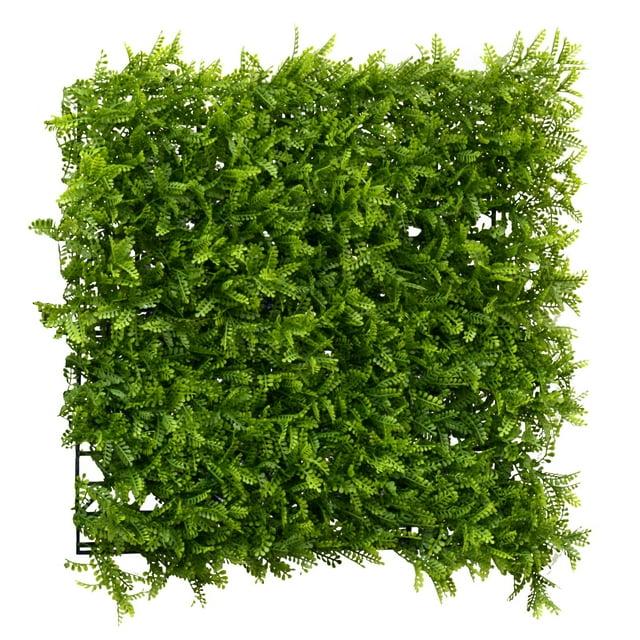 GreenSmart Dekor Artificial Leaf Fern Decorative Fence Panel (Set of 4)