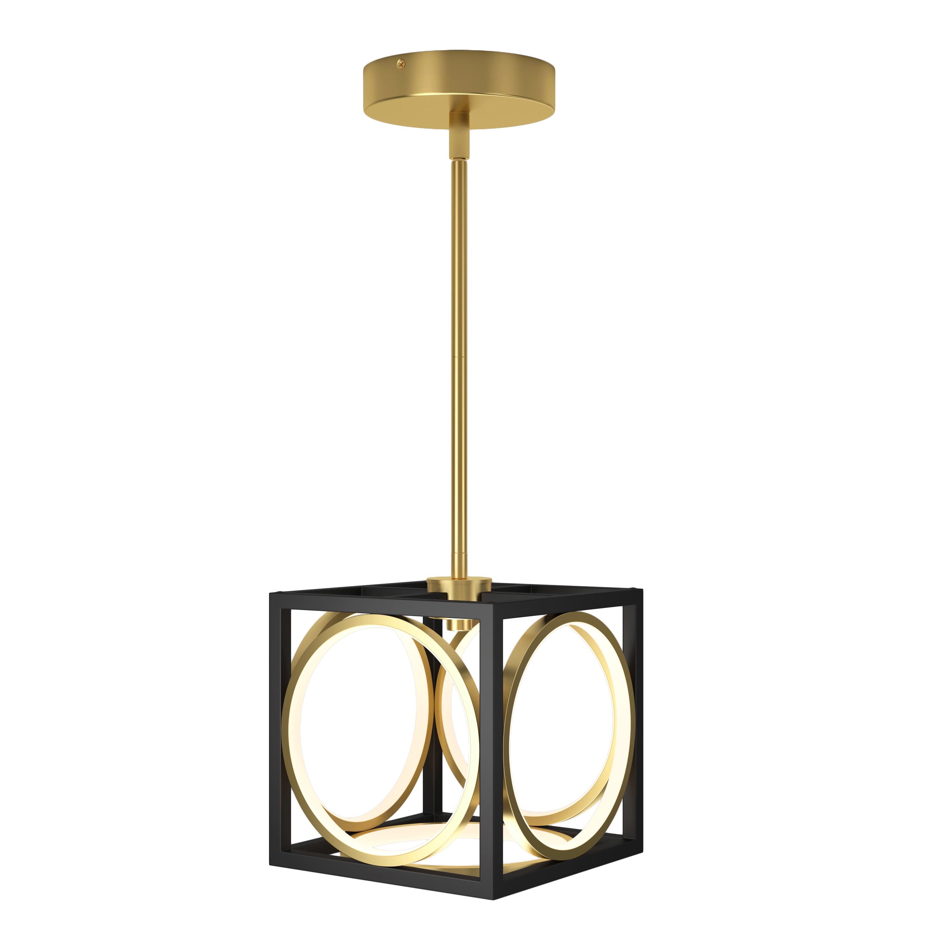 Astoria Black and Gold Geometric LED Pendant Light