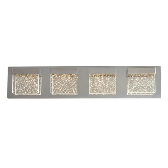 Artika Bubble Cube 4-light Integrated LED Vanity Light Chrome