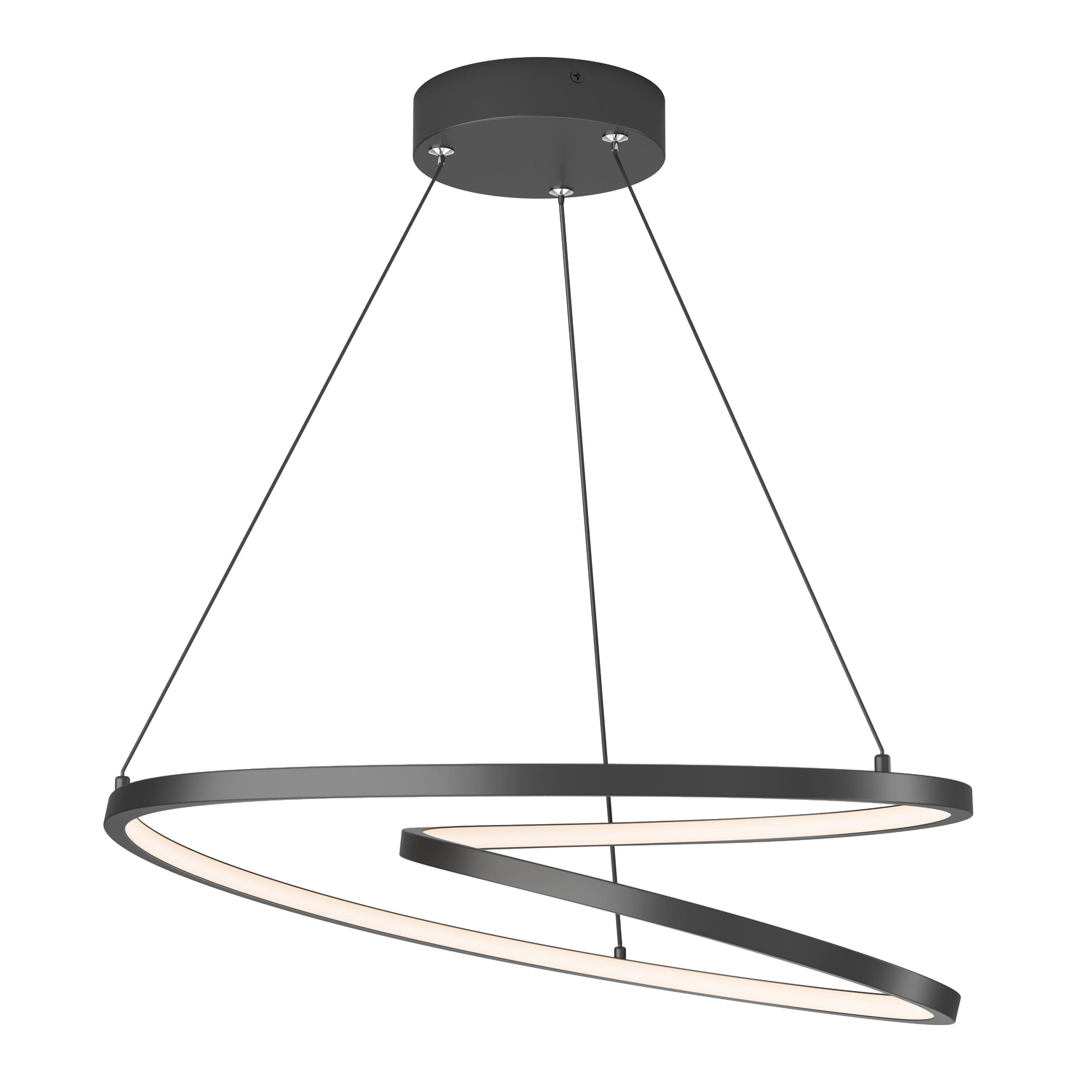 Salto 26-Watt Black LED Indoor/Outdoor Pendant Light