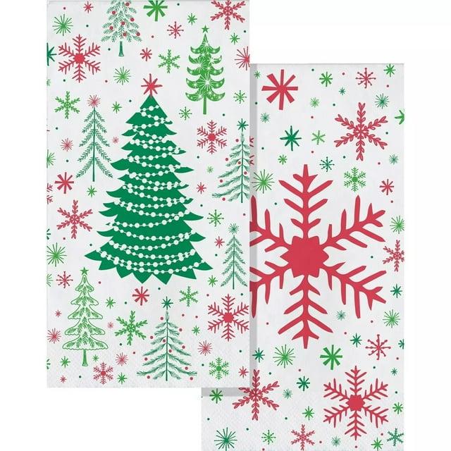 Artstyle Merry Merry Merry Guest Towels, 8" x 4" (100 Count)