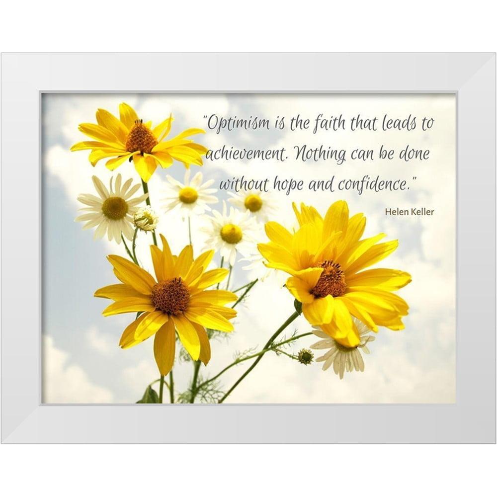 August Grove® August Grove® ArtsyQuotes Gallery Wrapped Canvas Art Titled: Helen Keller Quote: Optimism
