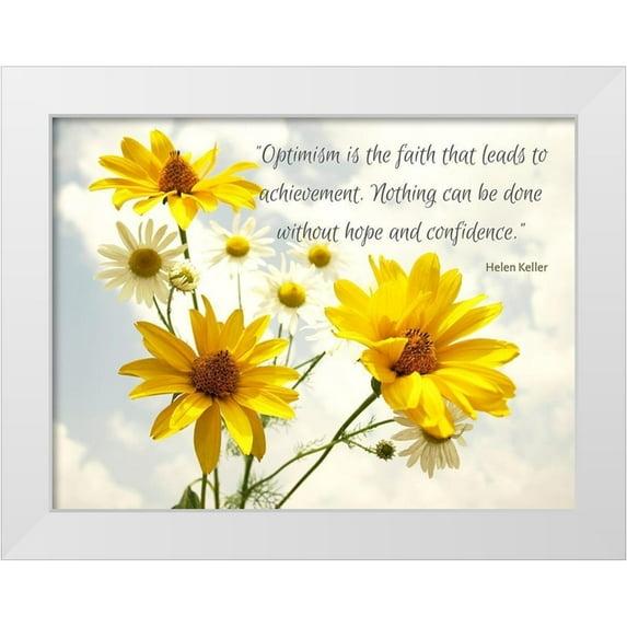 August Grove® August Grove® ArtsyQuotes Gallery Wrapped Canvas Art Titled: Helen Keller Quote: Optimism