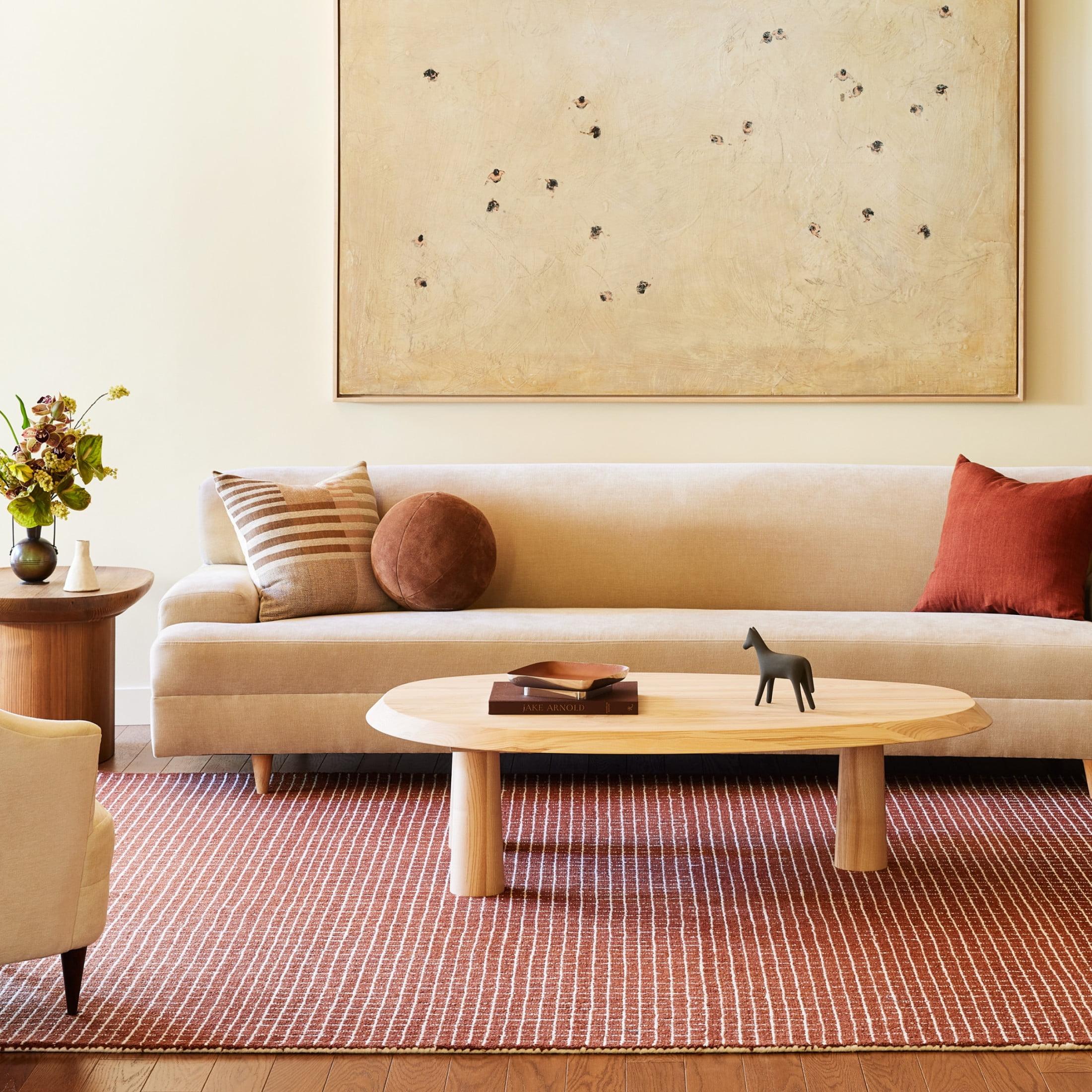 Nuloom Melrose Checked Wool Area Rug, 9' x 12', Chestnut