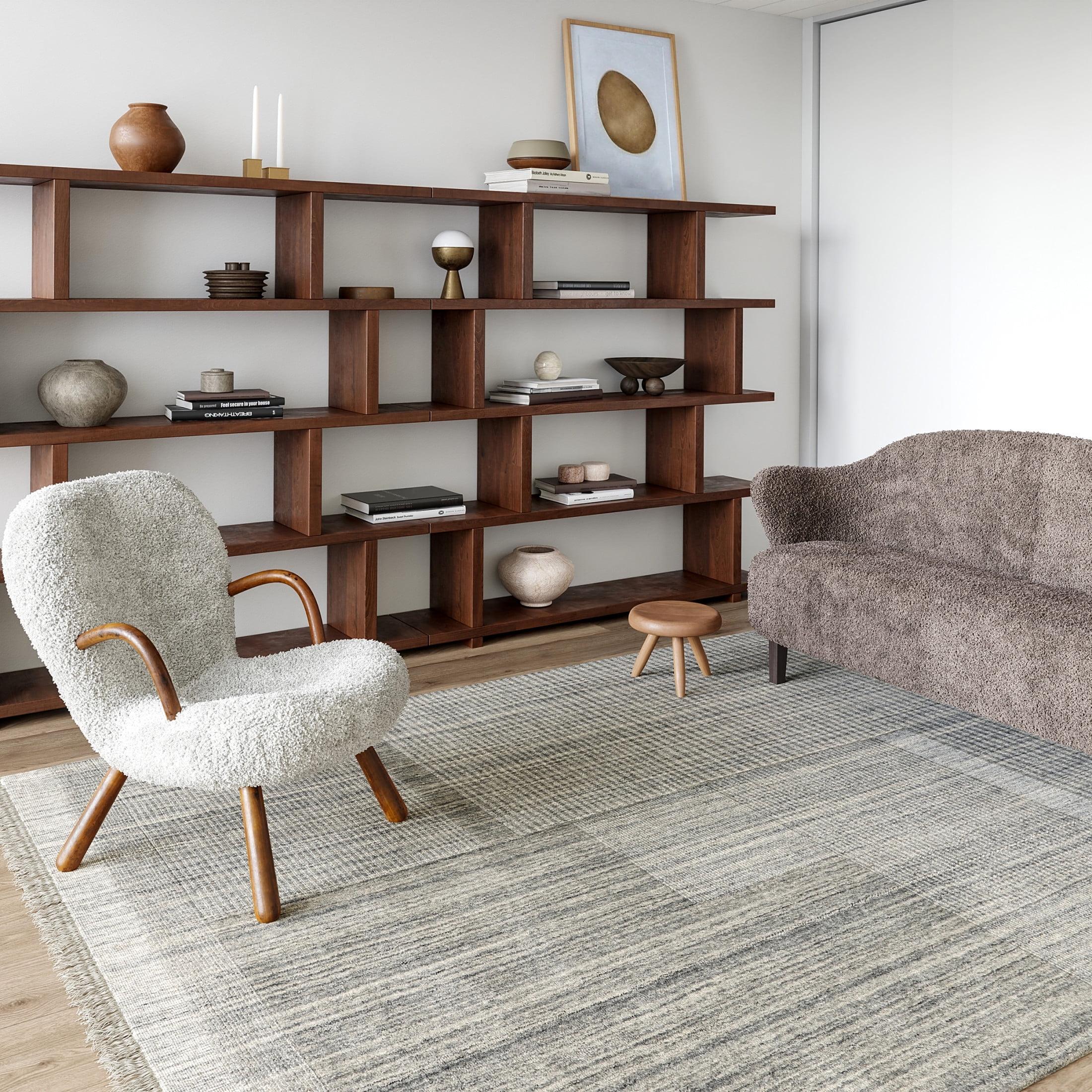 Seriah Fringed Wool-Blend Area Rug