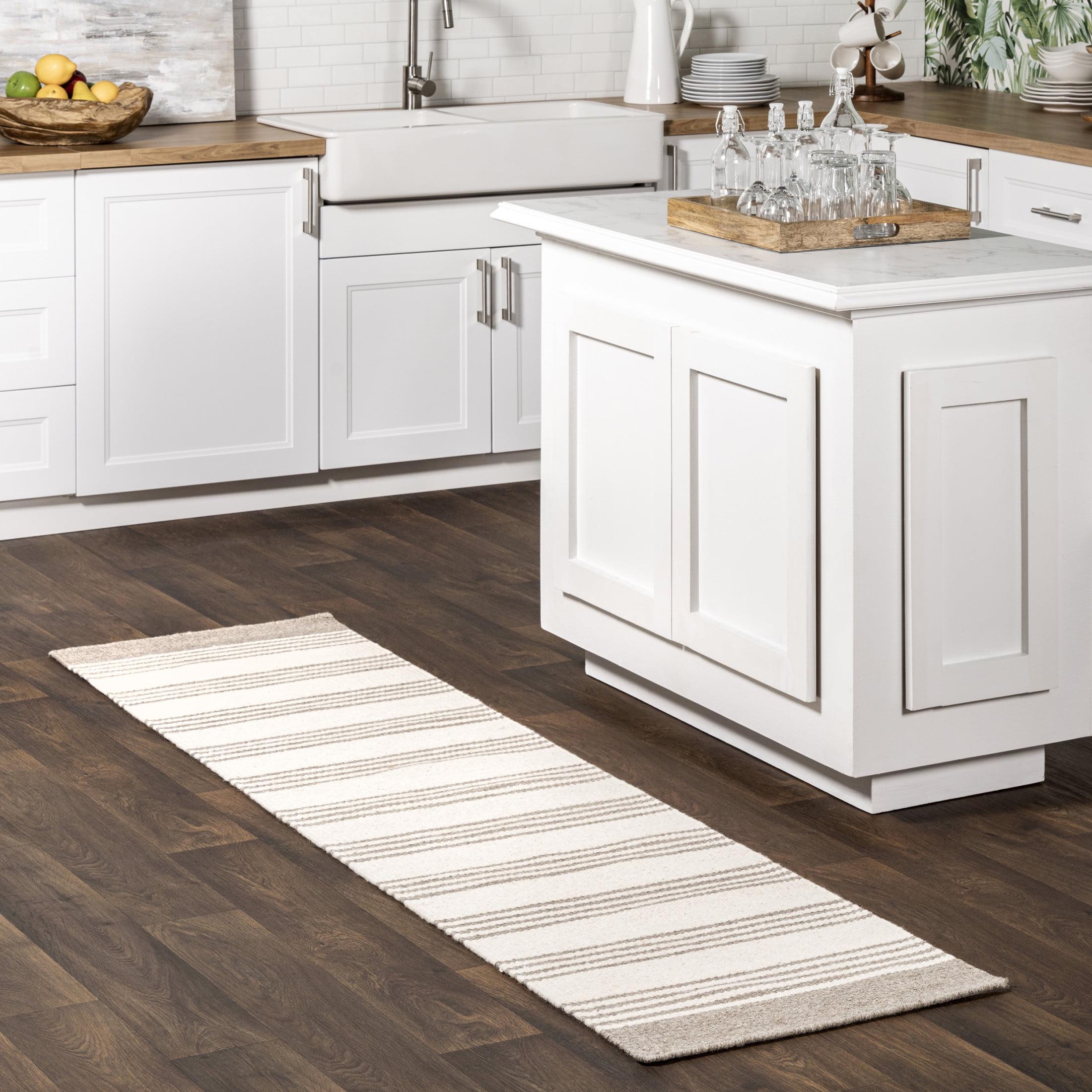 Nuloom Sage Striped Wool-Blend Area Rug, 2' x 8', Beige