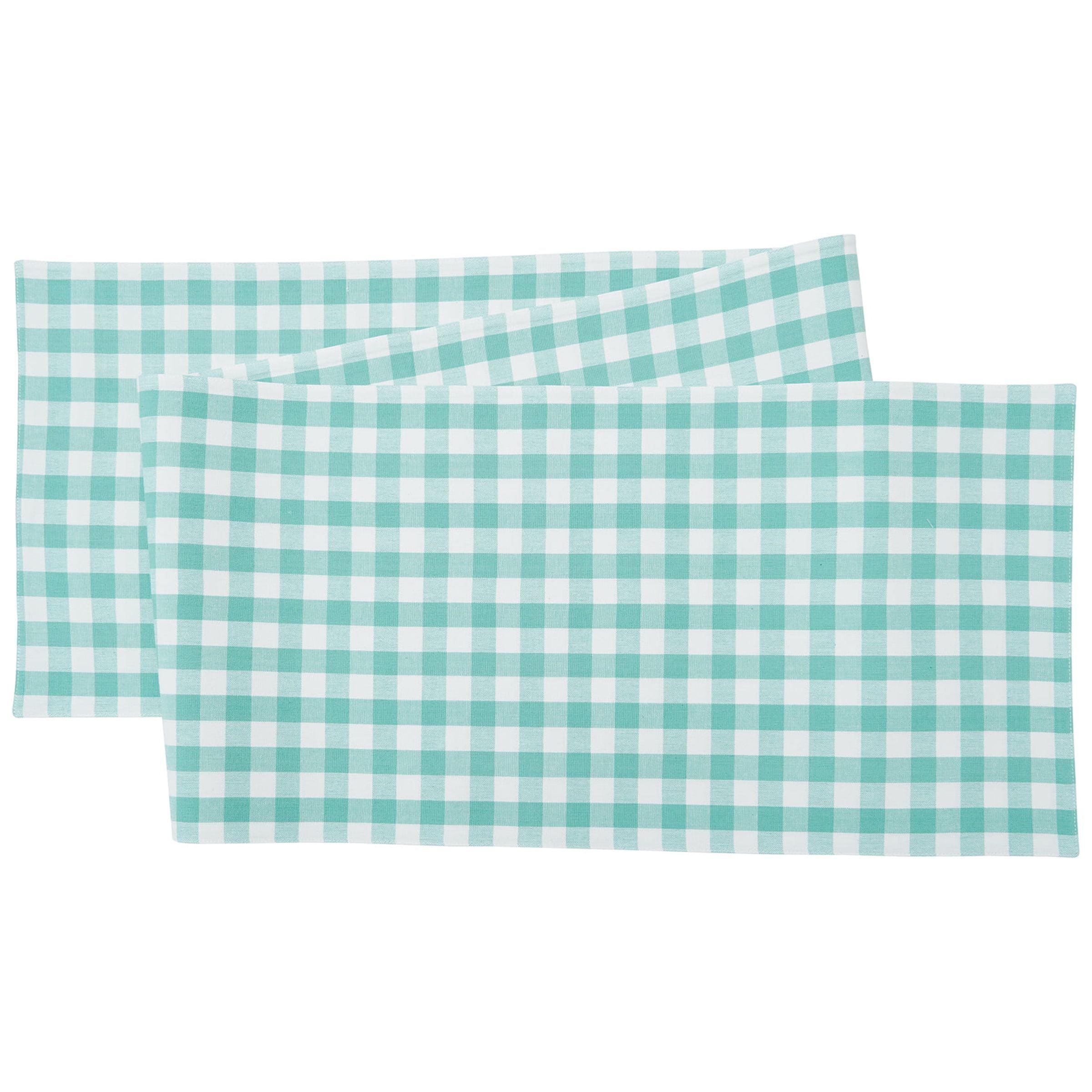 C&F Home 13" x 72" Ashford Aqua Table Runner