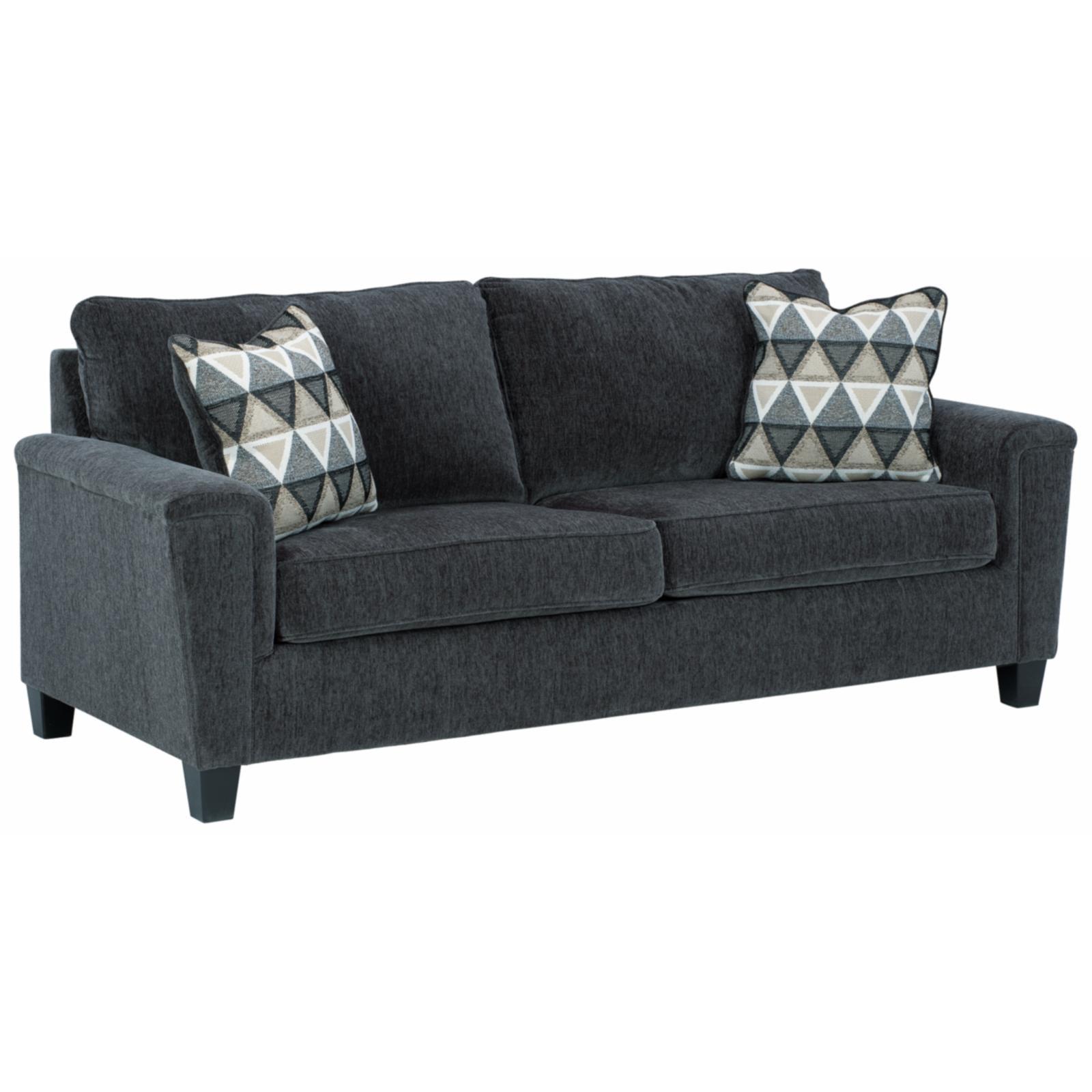 Ashley Furniture Abinger Contemporary Fabric Sofa in Smoke Gray