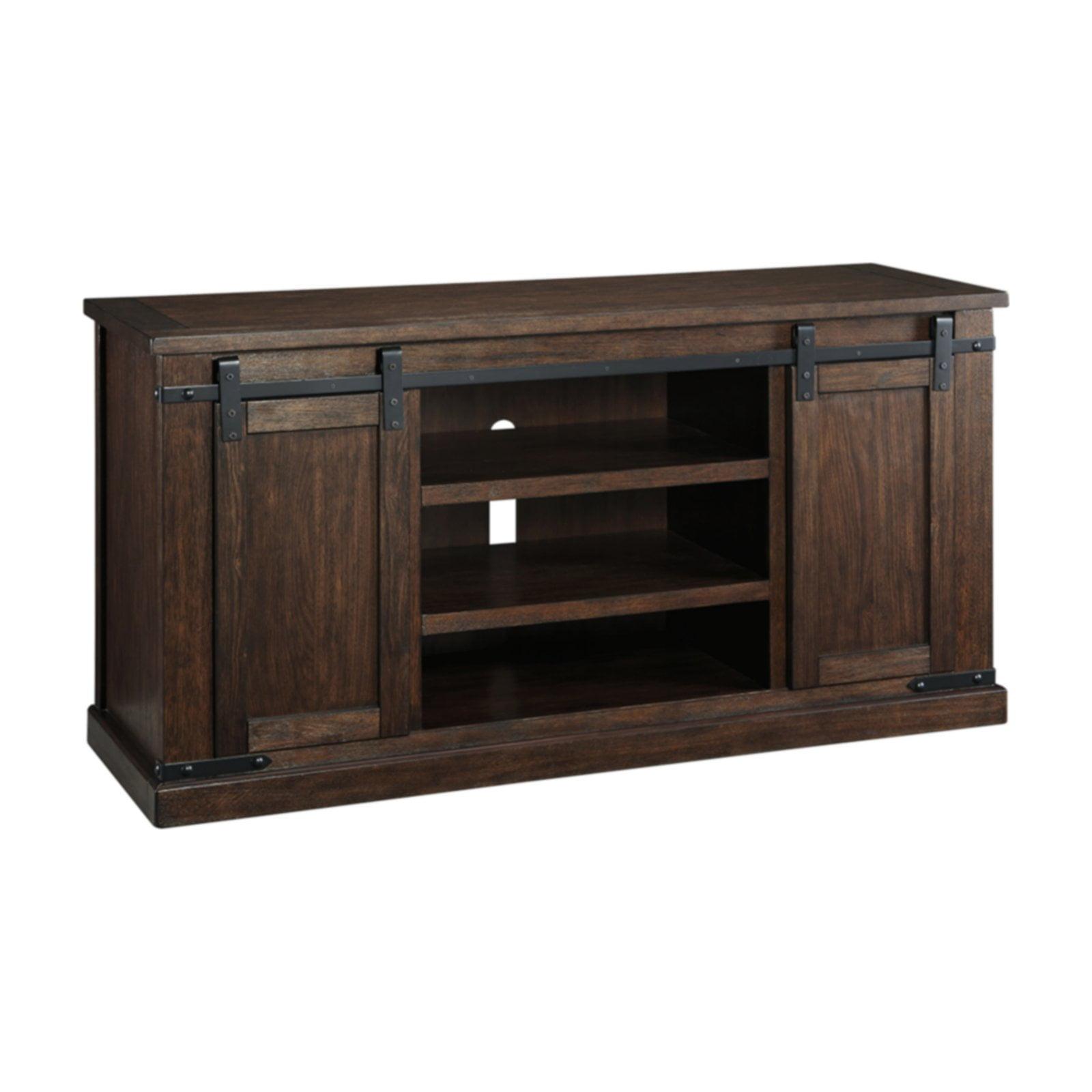 Ashley Furniture Budmore 60"" TV Stand in Rustic Brown