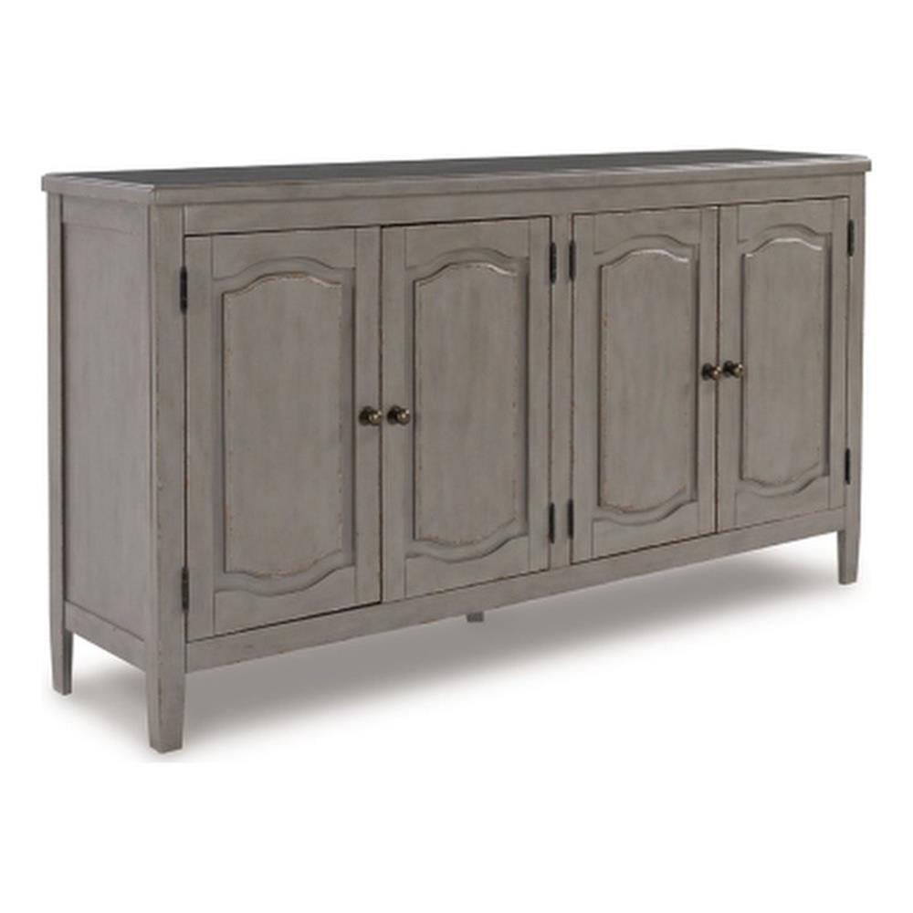 Antique Gray 68'' Traditional Sideboard with Adjustable Shelving