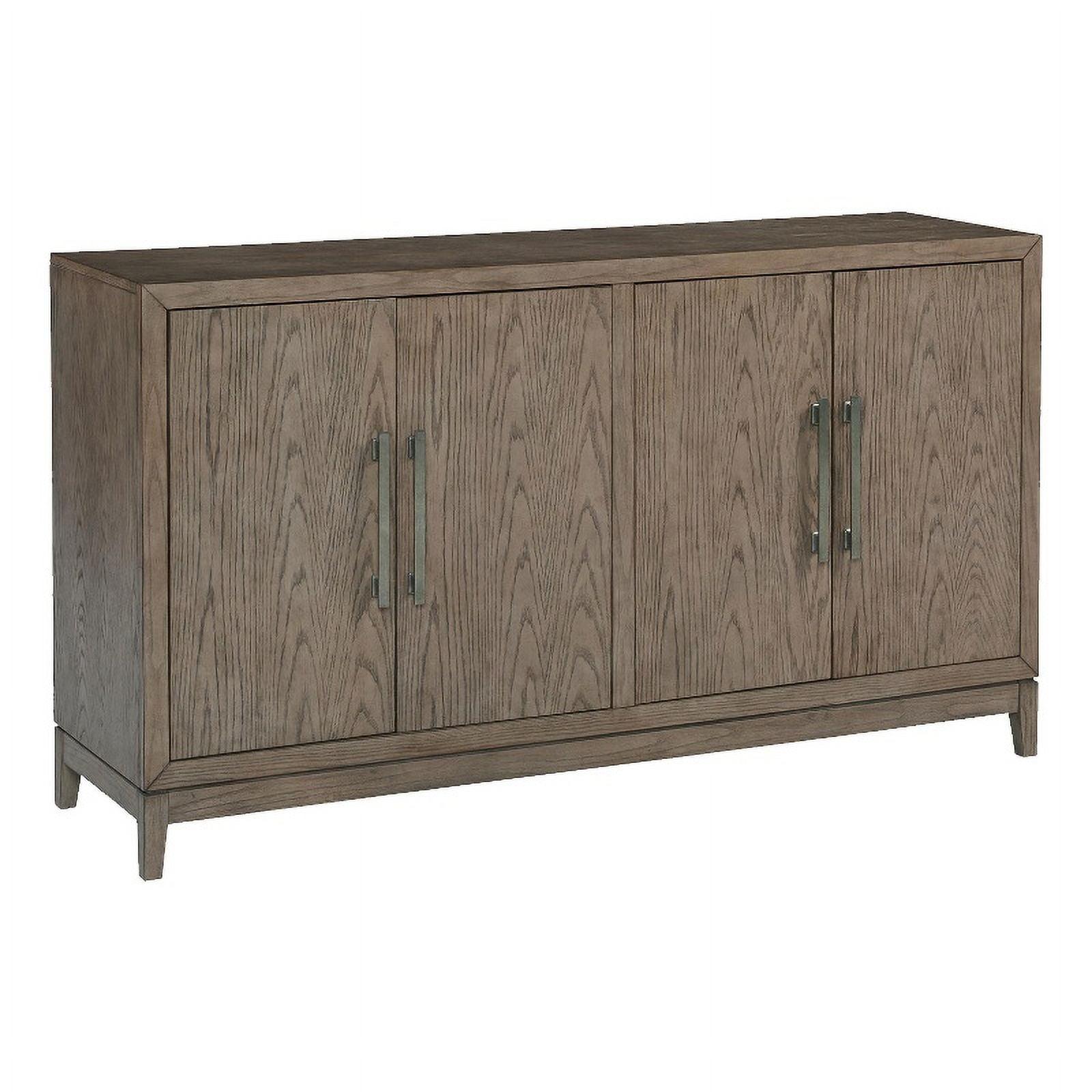 Chrestner Dining Server Black/Gray - Signature Design by Ashley: Contemporary Storage, 4-Door Sideboard