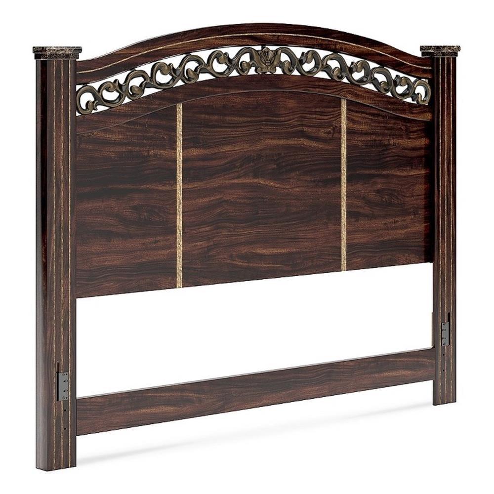 Ashley Furniture Glosmount Brown King Poster Headboard