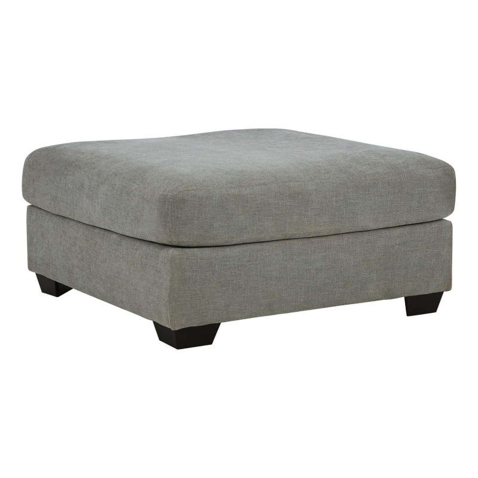 Keener 42" Gray Fabric Oversized Accent Ottoman