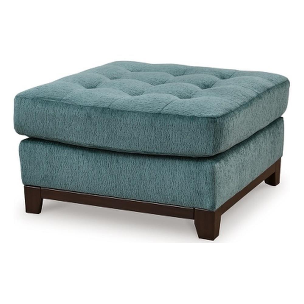 Laylabrook Blue Tufted Oversized Square Ottoman